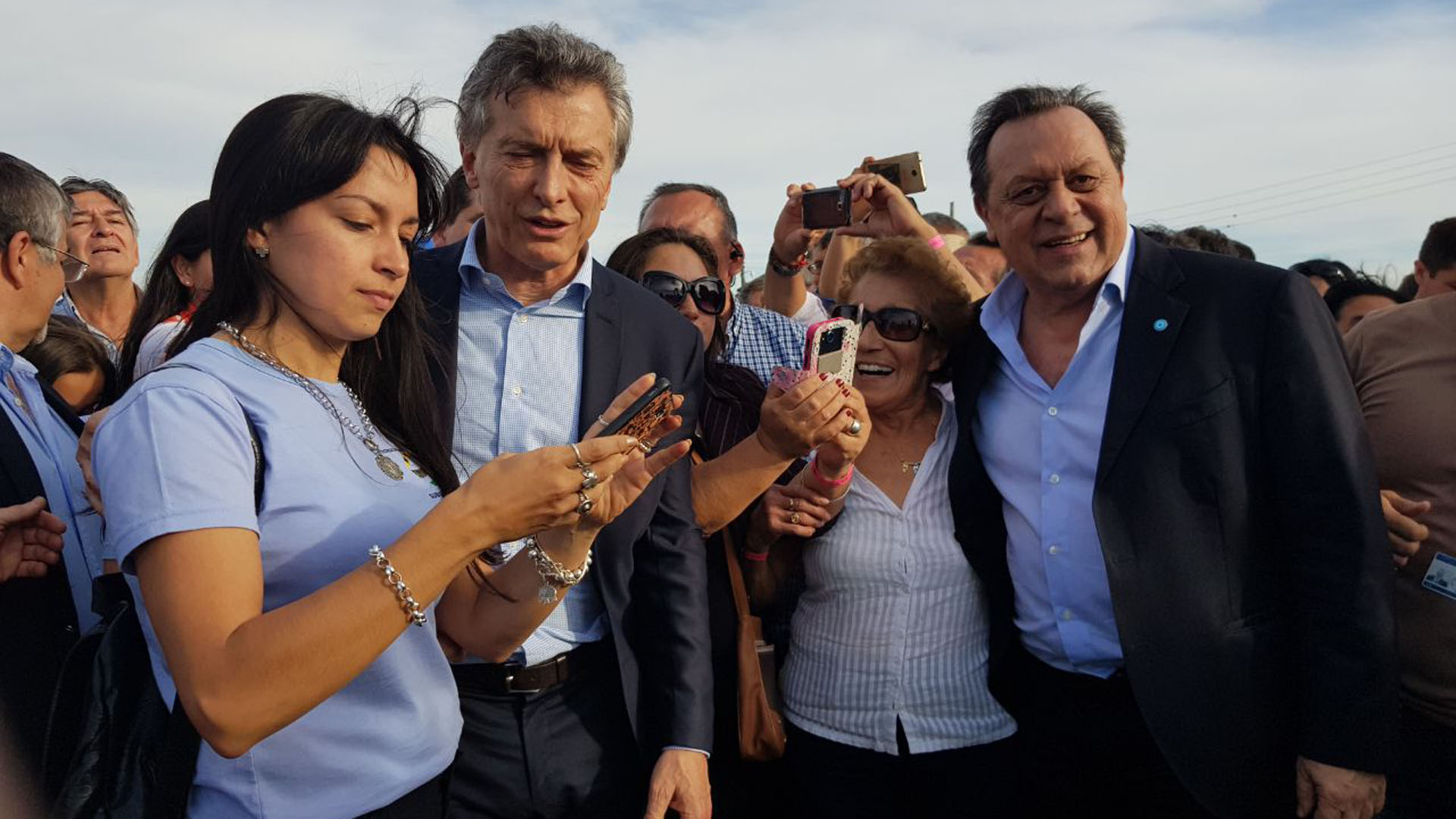 Mauricio Macri y Gustavo Santos en Concepción, Corrientes