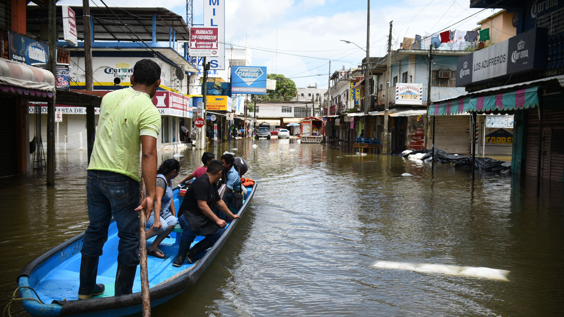 Inundaciones en México tras el paso del huracán (EFE)