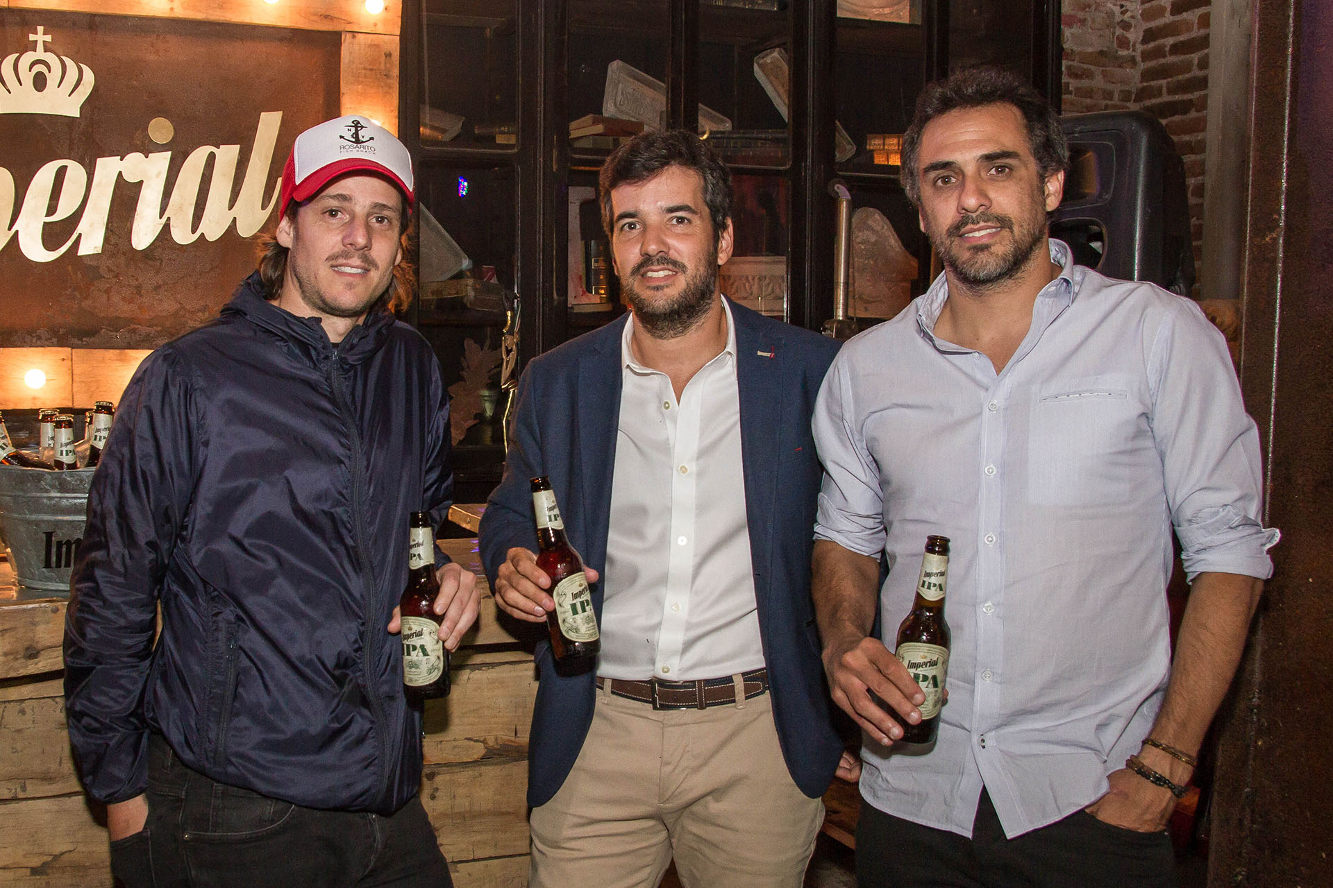 Matías Canzani, Brand Grouper de CCU junto a Gastón Gaudio y Mariano Zabaleta.