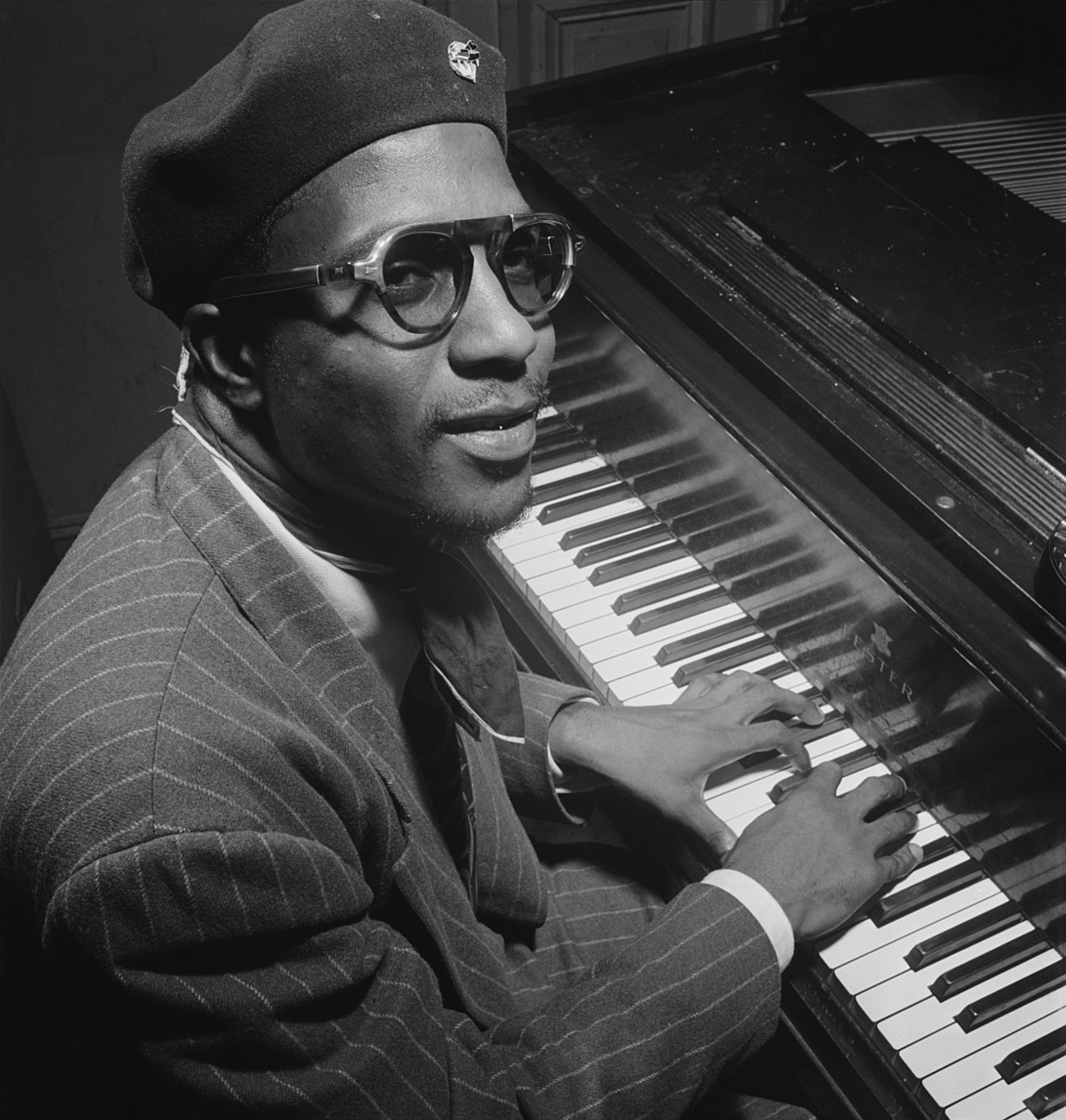 Thelonious Monk en el Minton’s Playhouse de Nueva York, 1947.