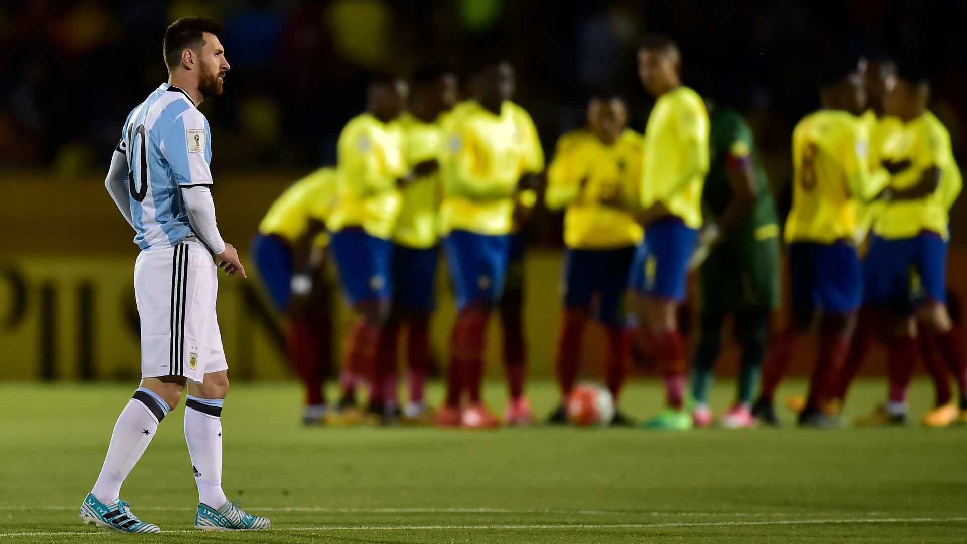 Ecuador sorprendió a la Argentina a los 40 segundos de iniciado el partido (AFP)