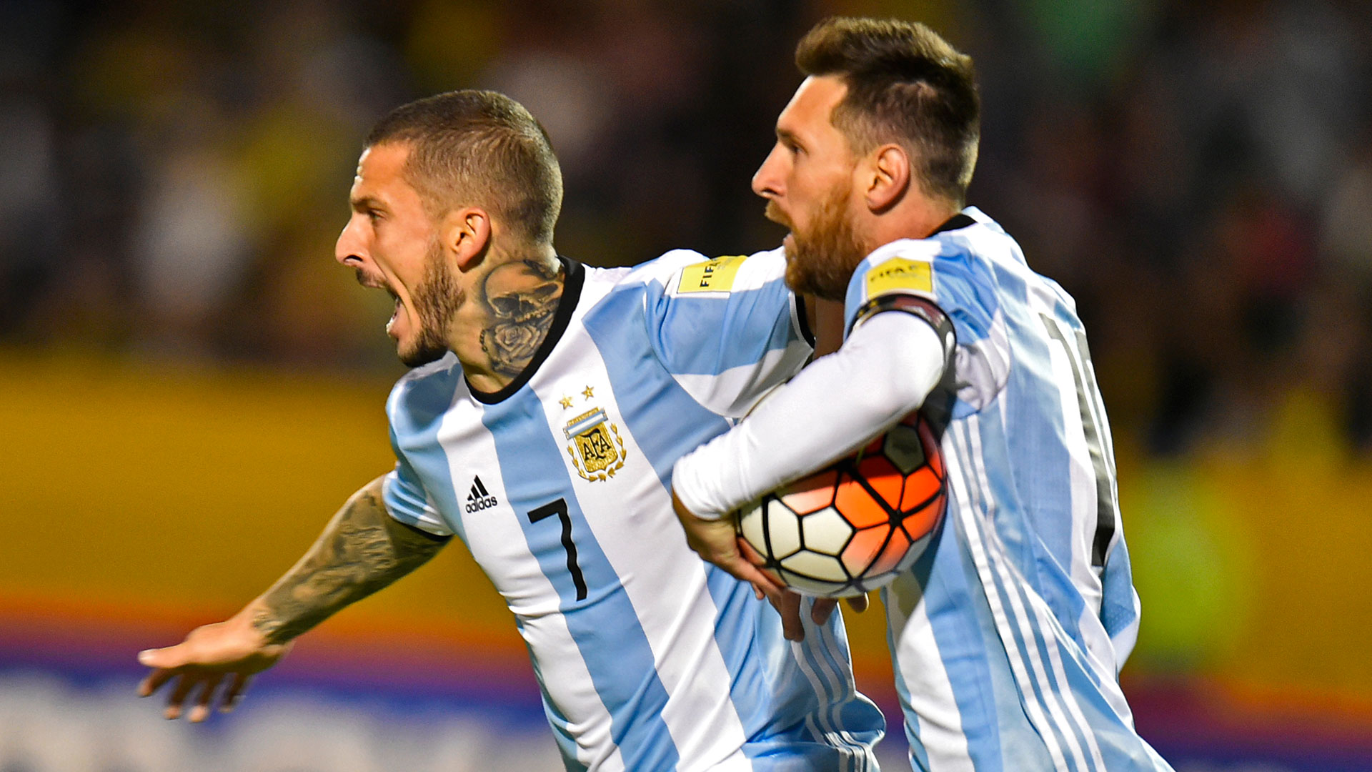 llegó hasta el fondo y habilitó a Lionel Messi para que el mejor del mundo establezca el 1 a 1
