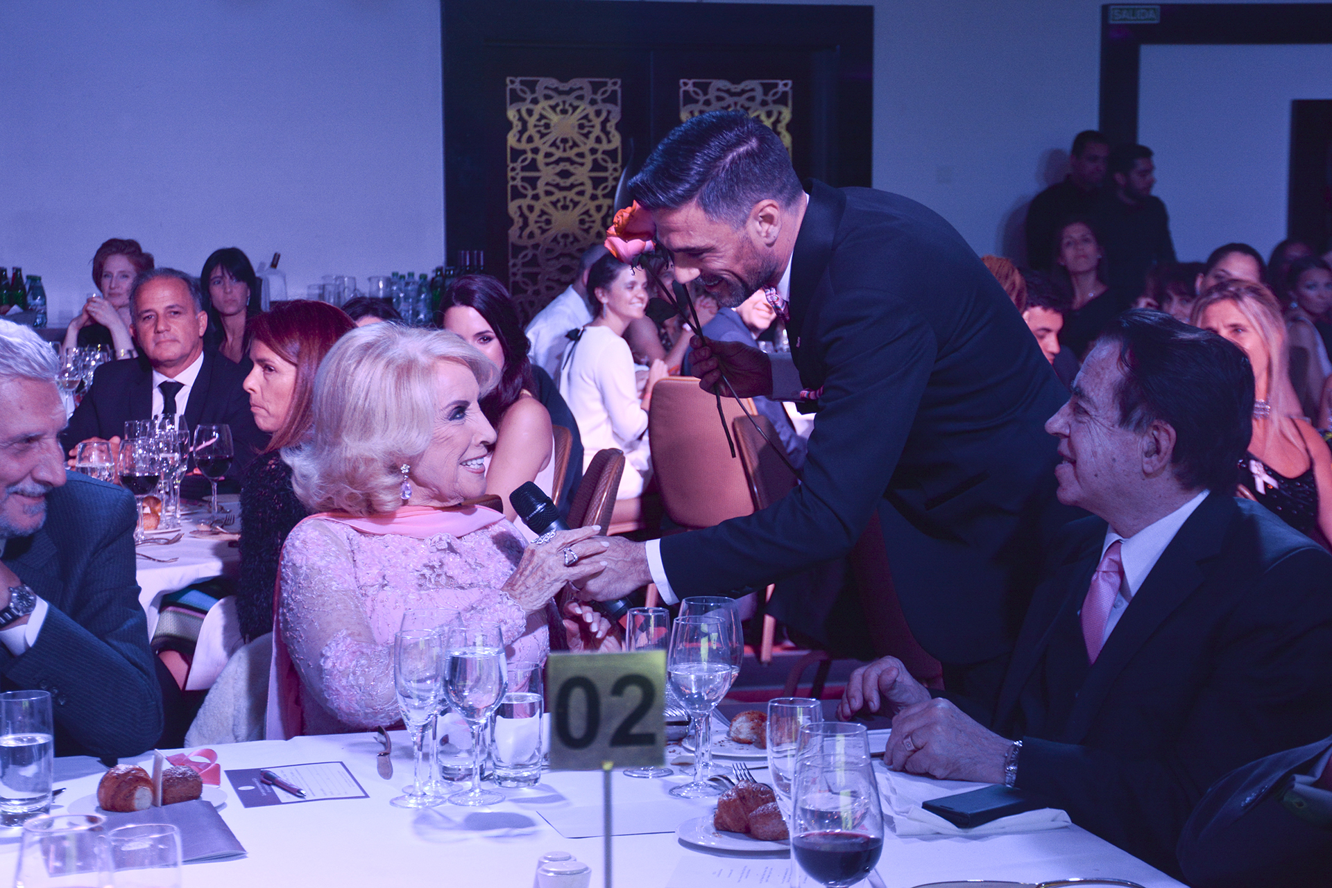Mirtha Legrand y Lucas Bertero
