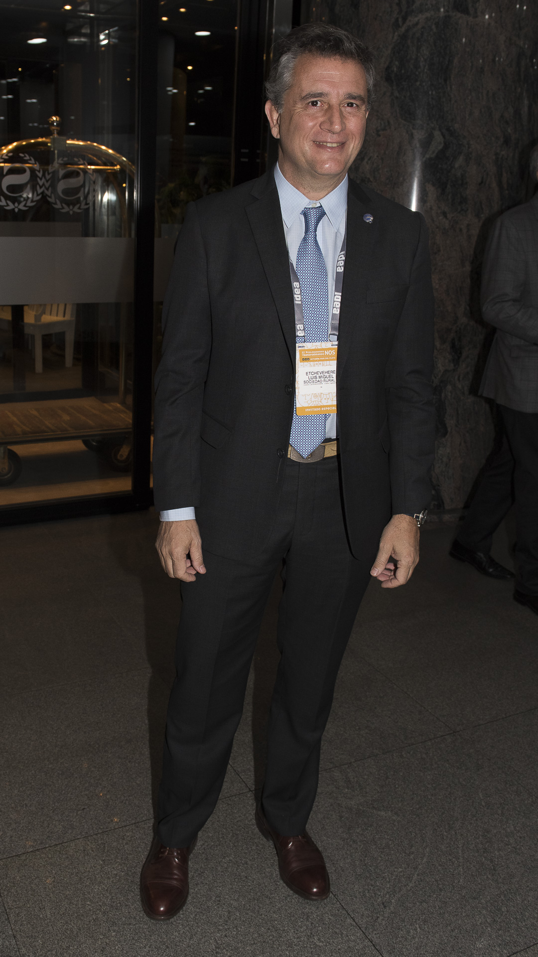 El presidente de la Sociedad Rural Argentina(SRA) Luis Miguel Etchevere,