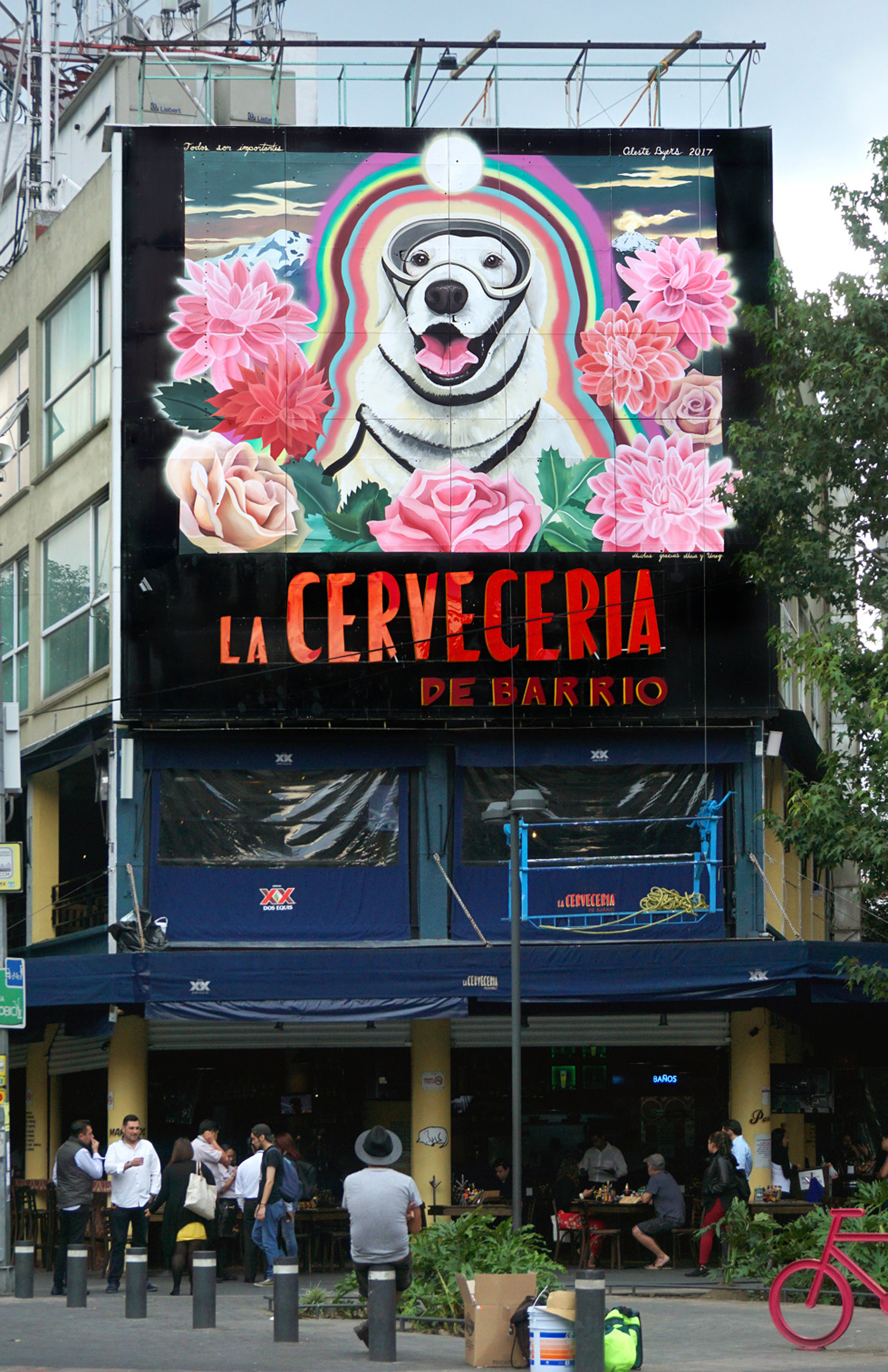 Byers logró fusionar la imagen de Frida e incluso santificarla en honor a los caídos (celestebyers)