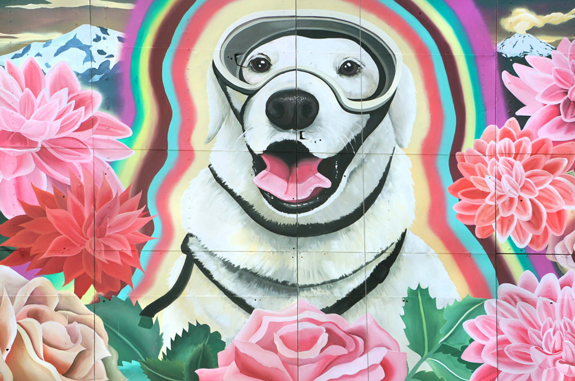 Celeste Byers fue la artista encargada del mural. La misma dono su trabajo para transmitir positivismo tras la tragedia (celestebyers)