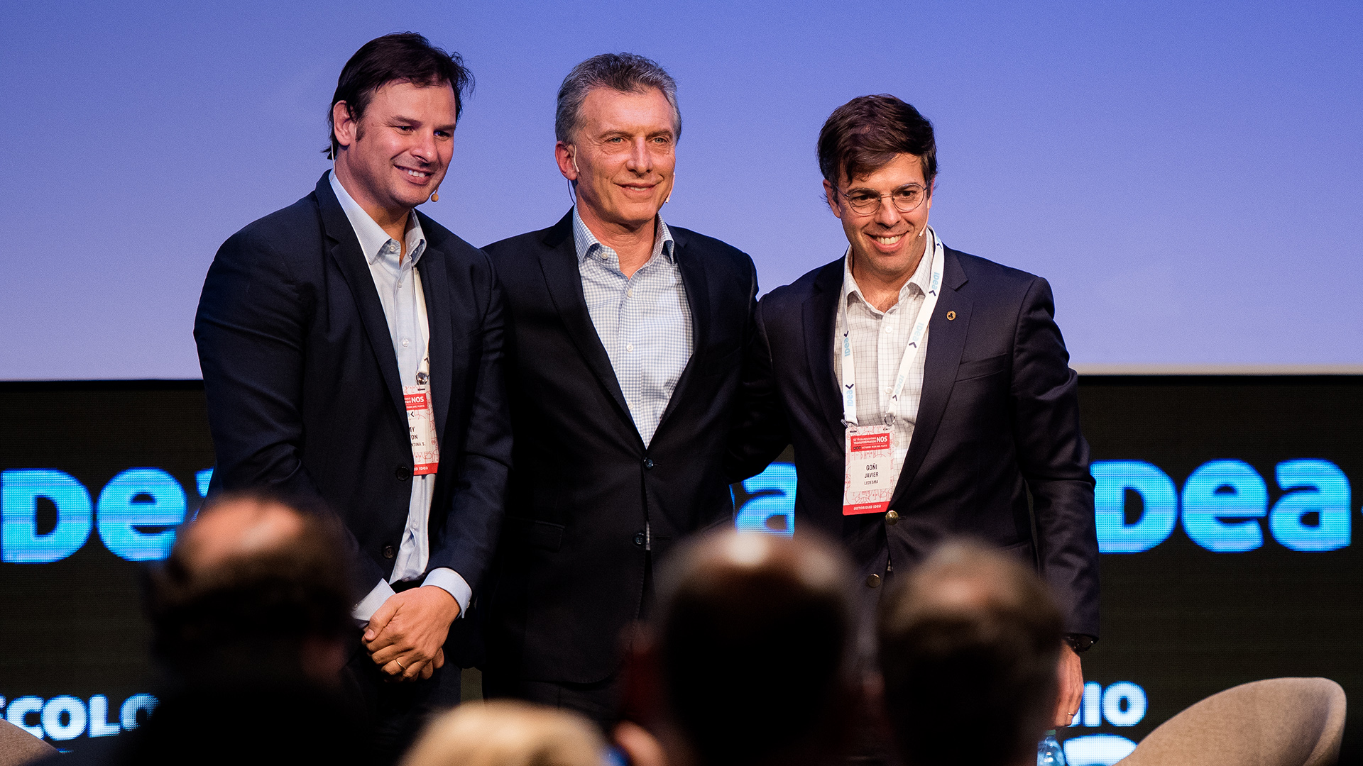 Gaston Remy Mauricio Macri y Javier Goñi