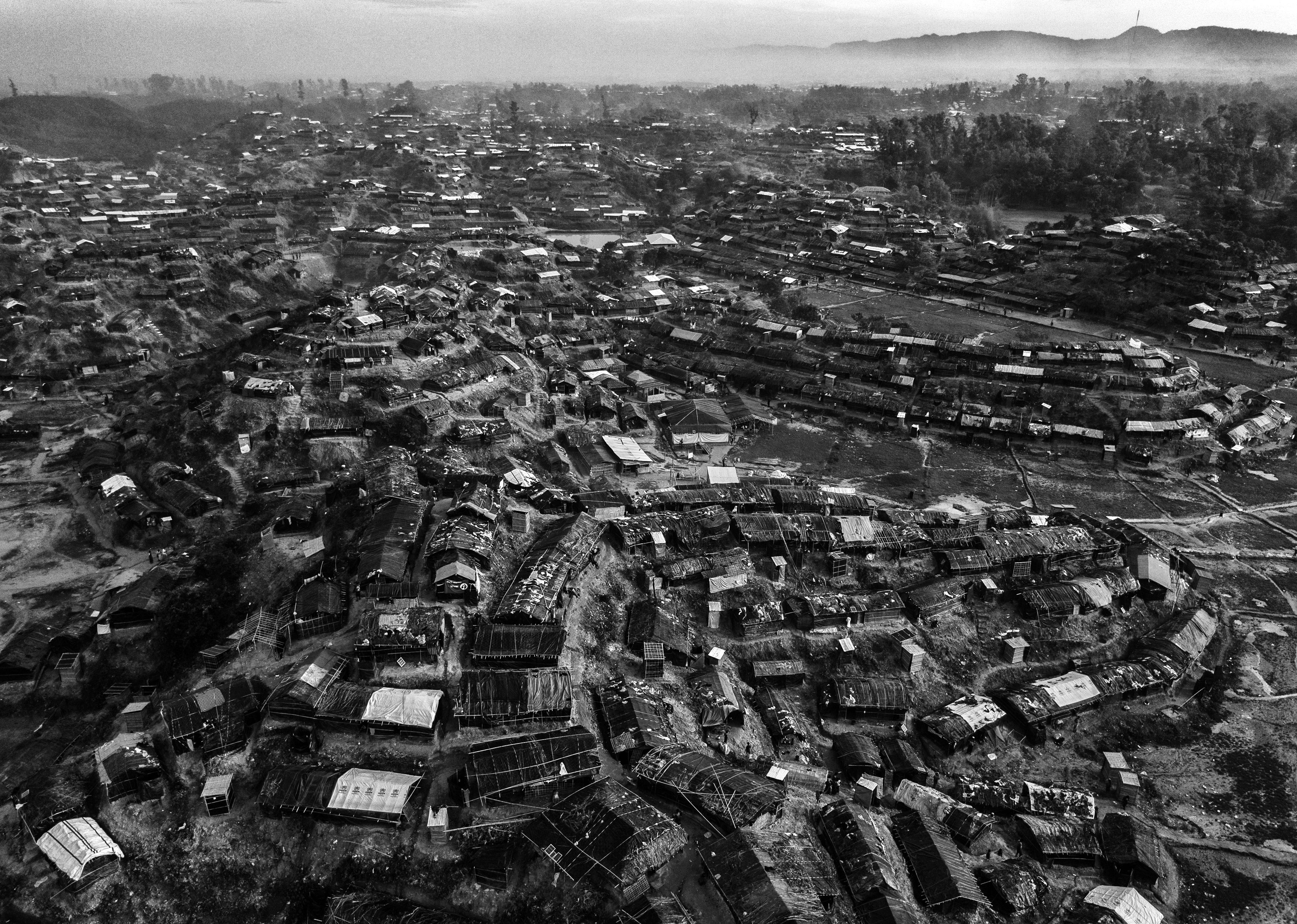 Un campo de refugiados en Cox’s Bazar, Bangladesh (Kevin Frayer/Getty Images)