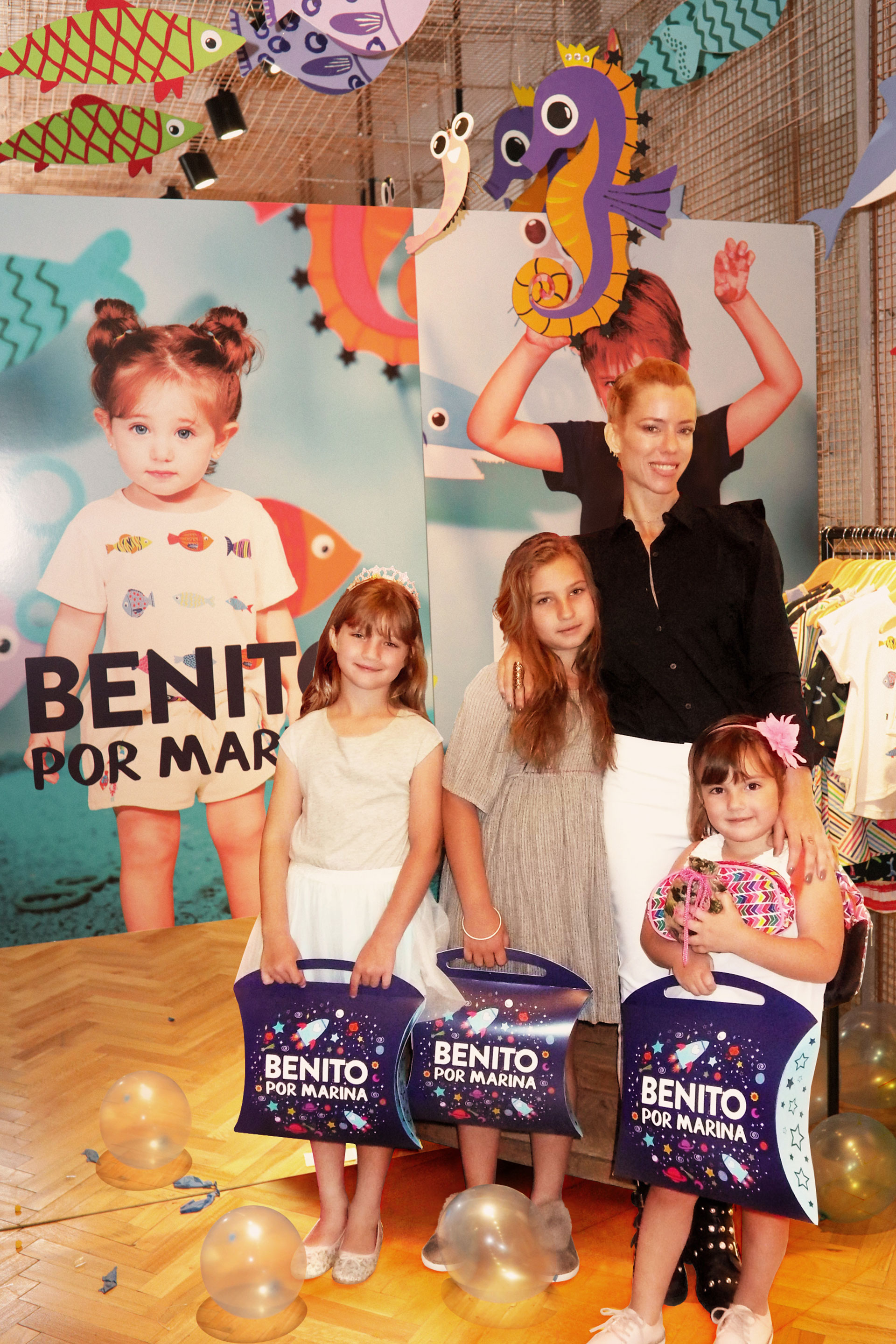 Nicole Neumann y sus hijas Indiana, Allegra y Sienna, invitadas de lujo