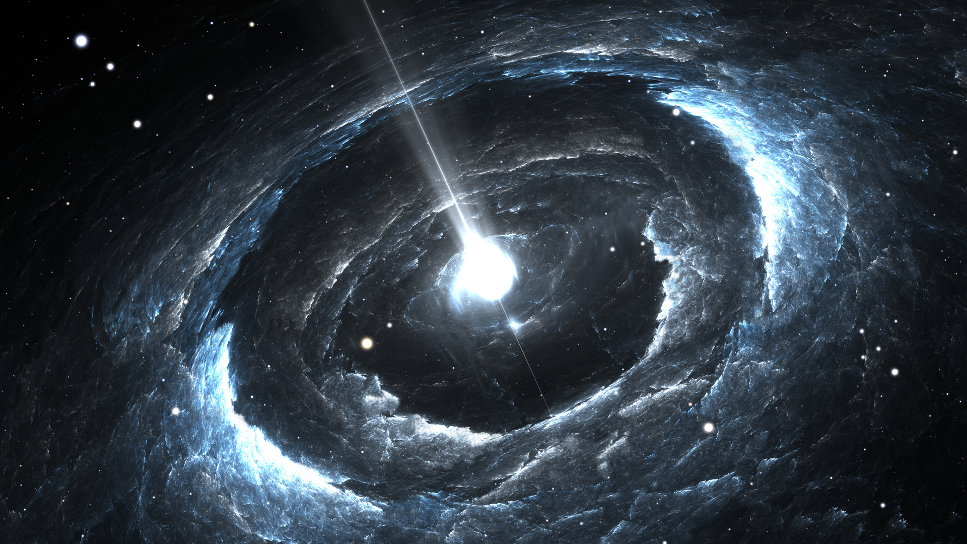 Científicos detectaron por primera vez la fusión de dos estrellas de neutrones a través de luces y ondas gravitacionales (Getty)