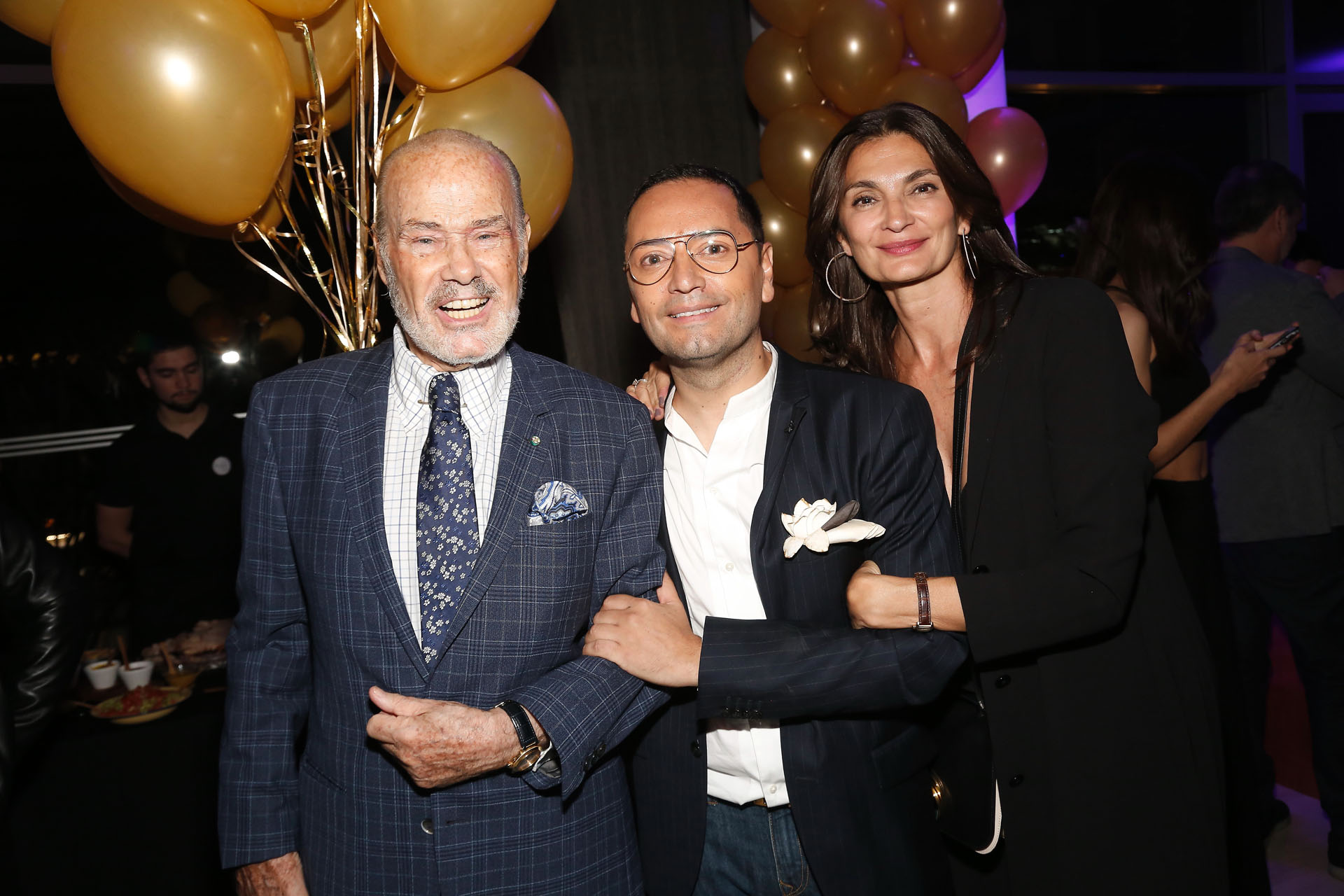Gino Bogani, Fabián Medina Flores y Mariana Arias