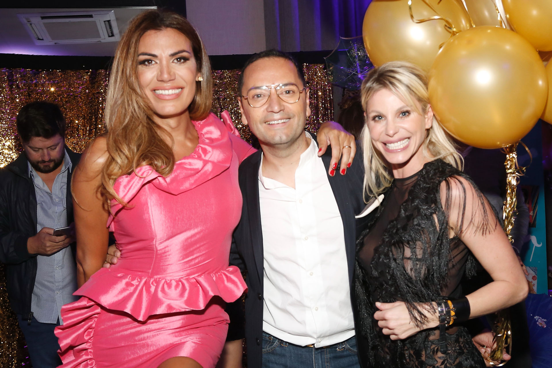 Flor de la V y Jimena Cyrulnik estuvieron entre las invitadas a la gran fiesta de cumpleaños de Fabián Medina Flores