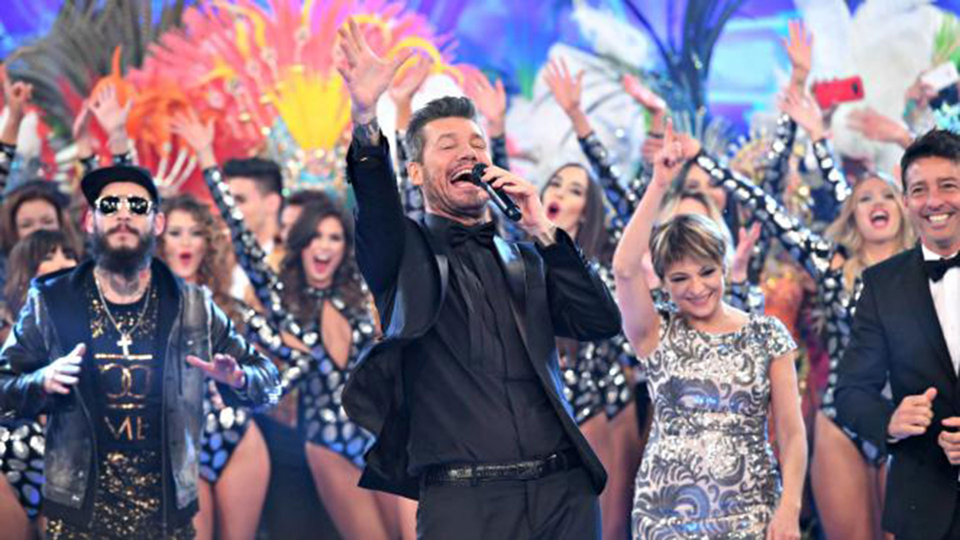 Un Tinelli eufórico, en la primera emisión de esta temporada