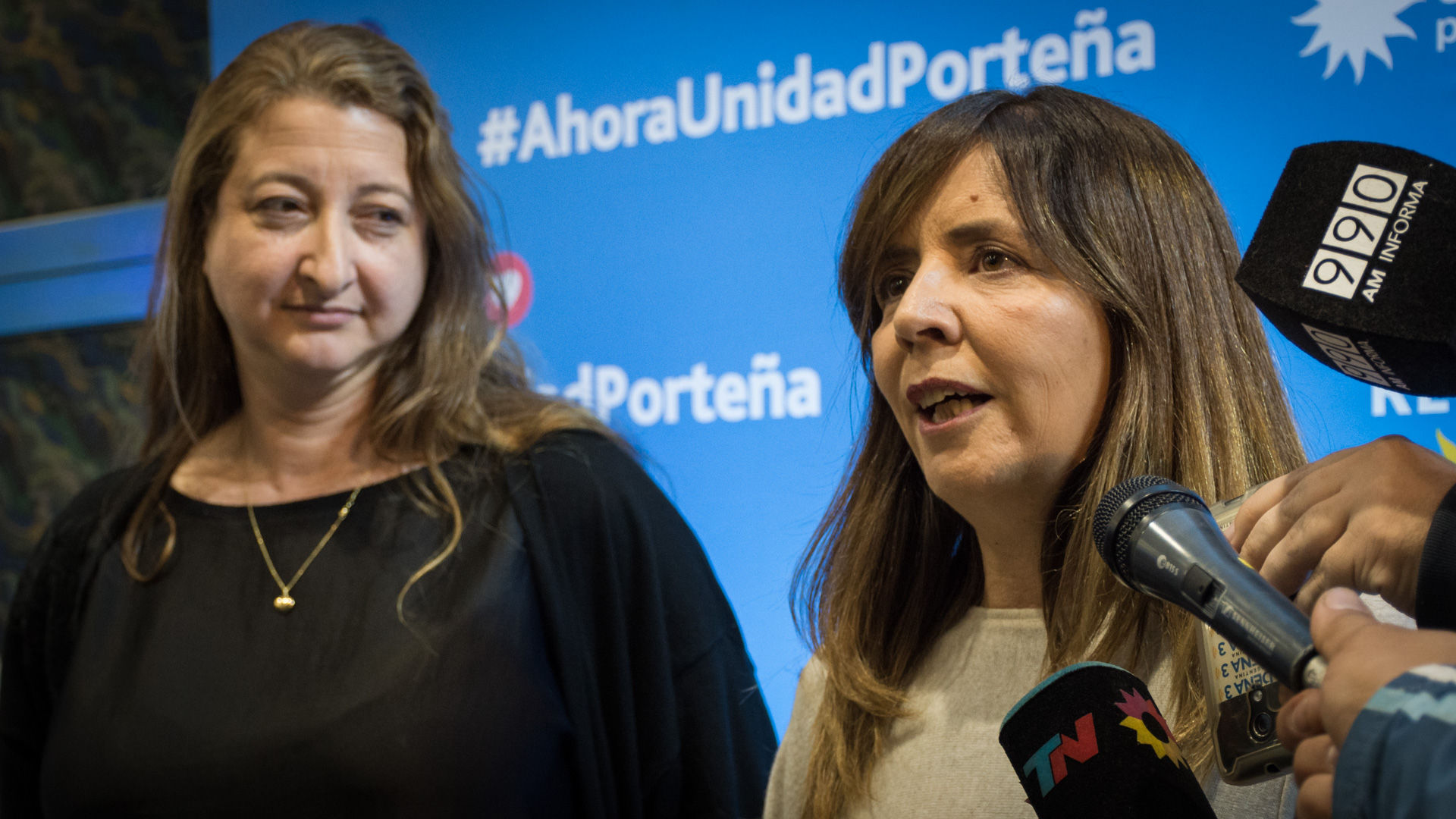 María Rosa Muiños y Gabriela Cerruti