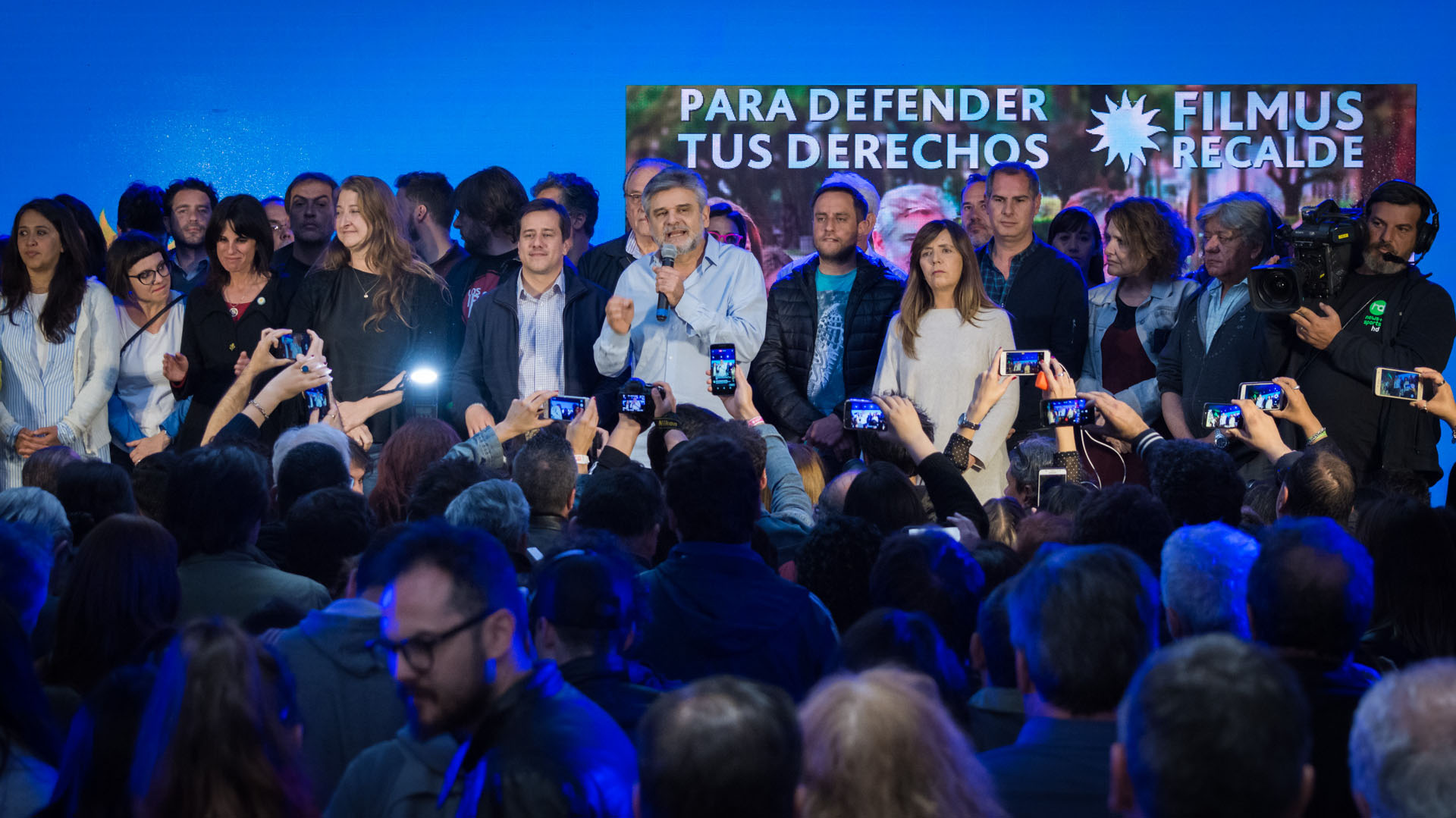 Todos los candidatos de Unidad Porteña sobre el escenario