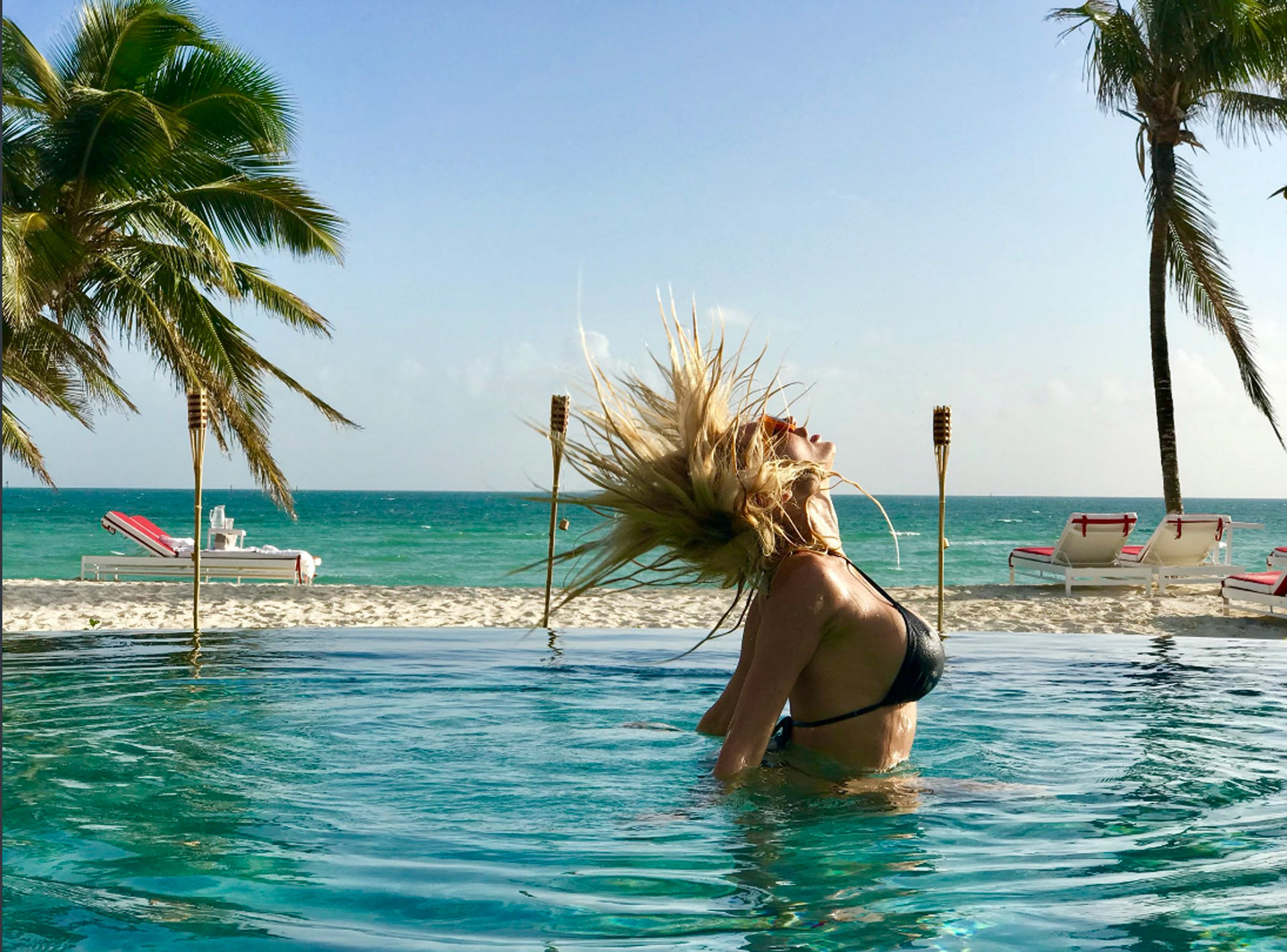 Vicky compartió sus fotos de las vacaciones a través de las redes sociales