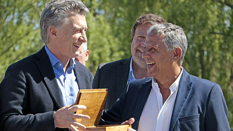 El candidato de Cambiemos, Pechi Quiroga, recibió esta semana el apoyo de Rogelio Frigerio