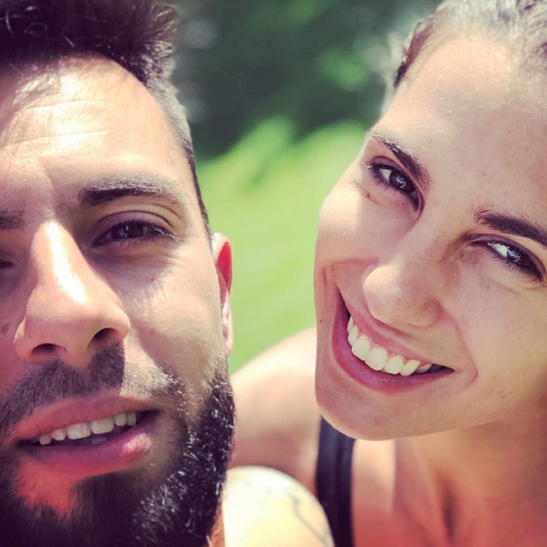 Cinthia Fernandez y Matías Defederico