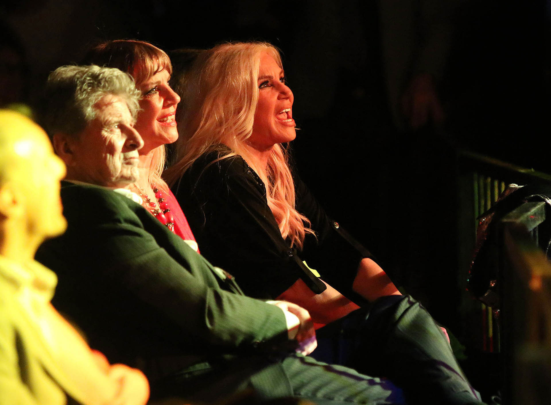 Susana Giménez, eufórica en la primera fila durante el show (Verónica Guerman)