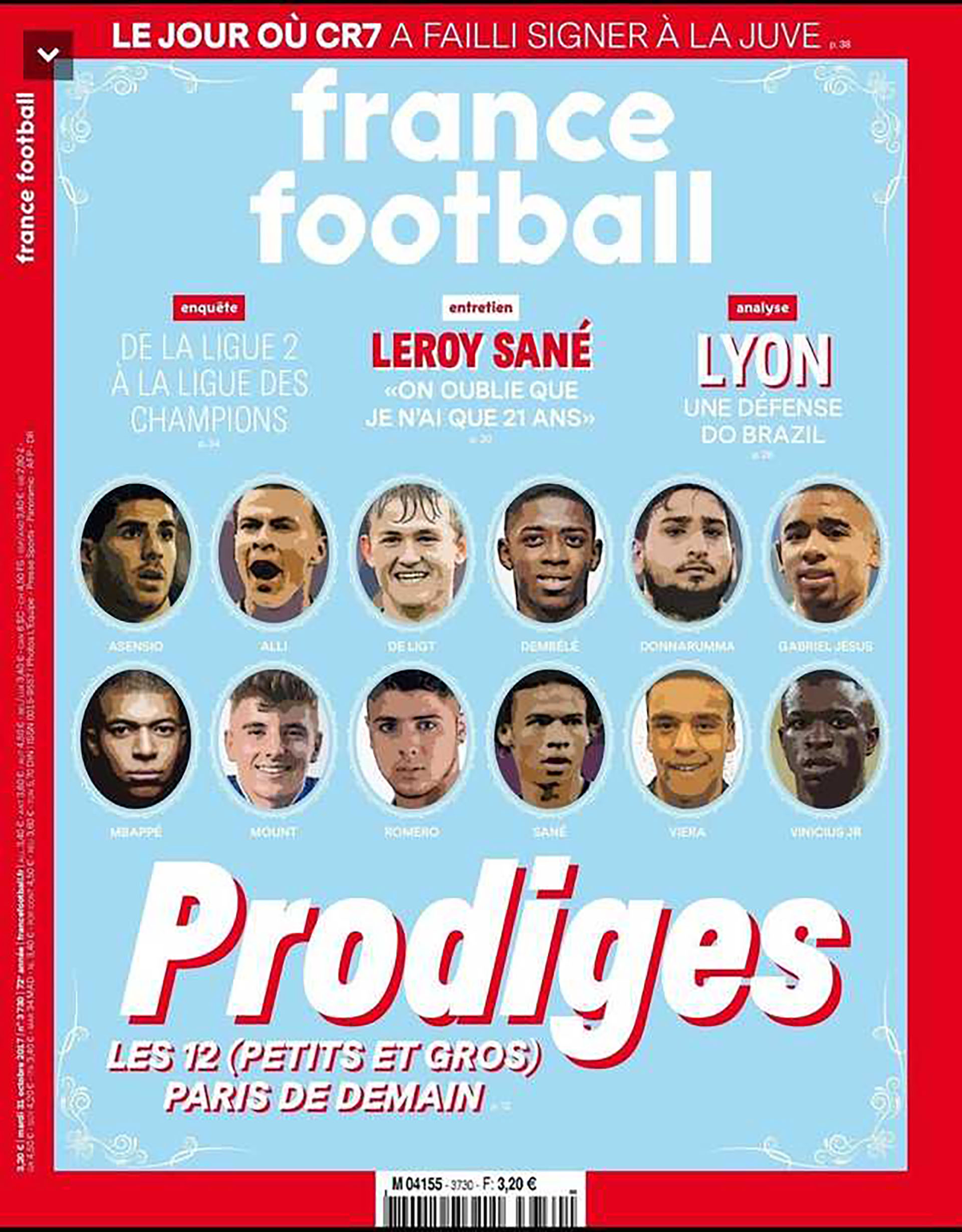 Romero apareció en la revista France Football