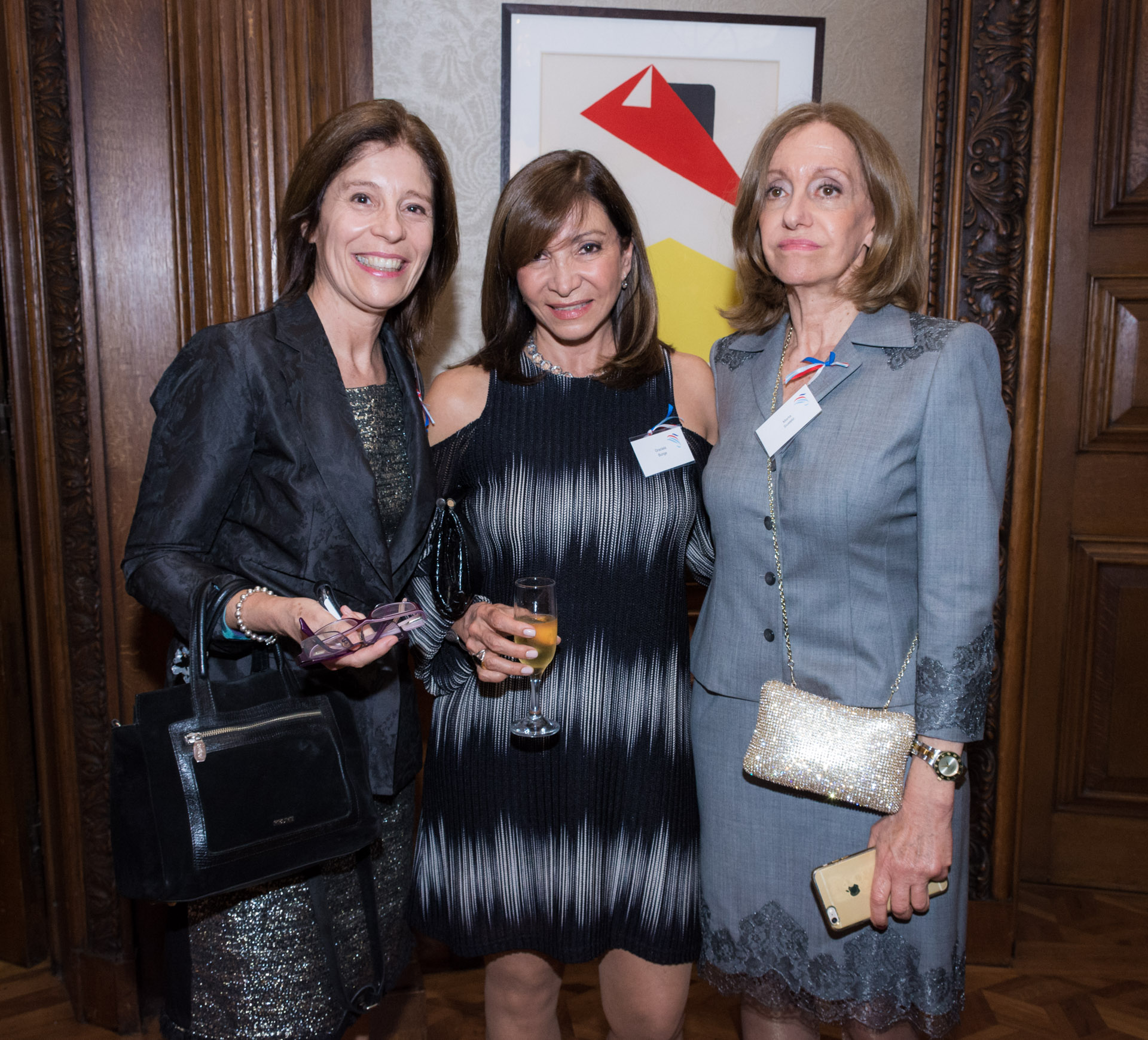 Marta Svatetz (presidente de Para la Salud S.A), Graciela Bunge (Gerente de asuntos públicos y gubernamentales en Graciela Bunge Consultora) y Liliana Hidalgo (directora general de Chambre de Commerce et d’Industrie Franco-Argentine CCIFA)
