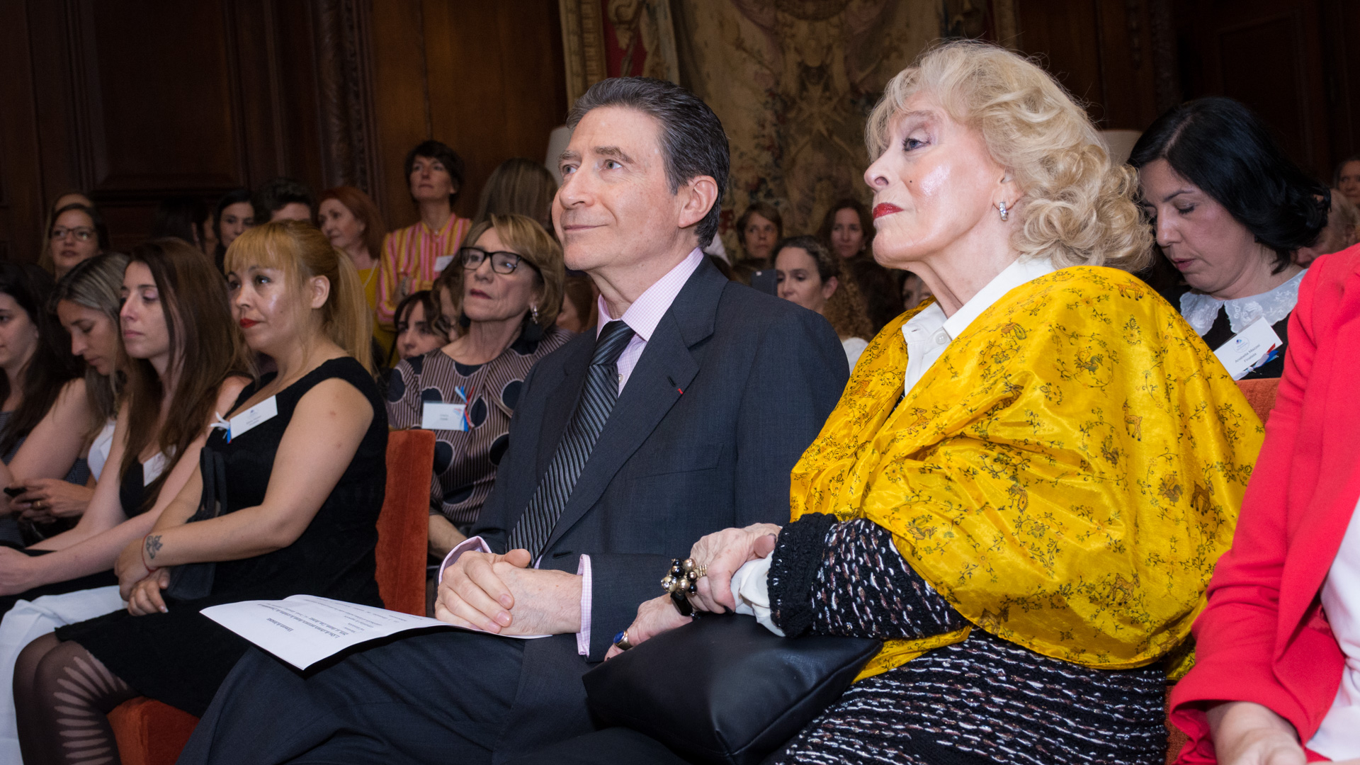 El embajador de Francia en Argentina, Pierre Henri Guignard junto a su mujer Marie-Carmen Boué- Guignard