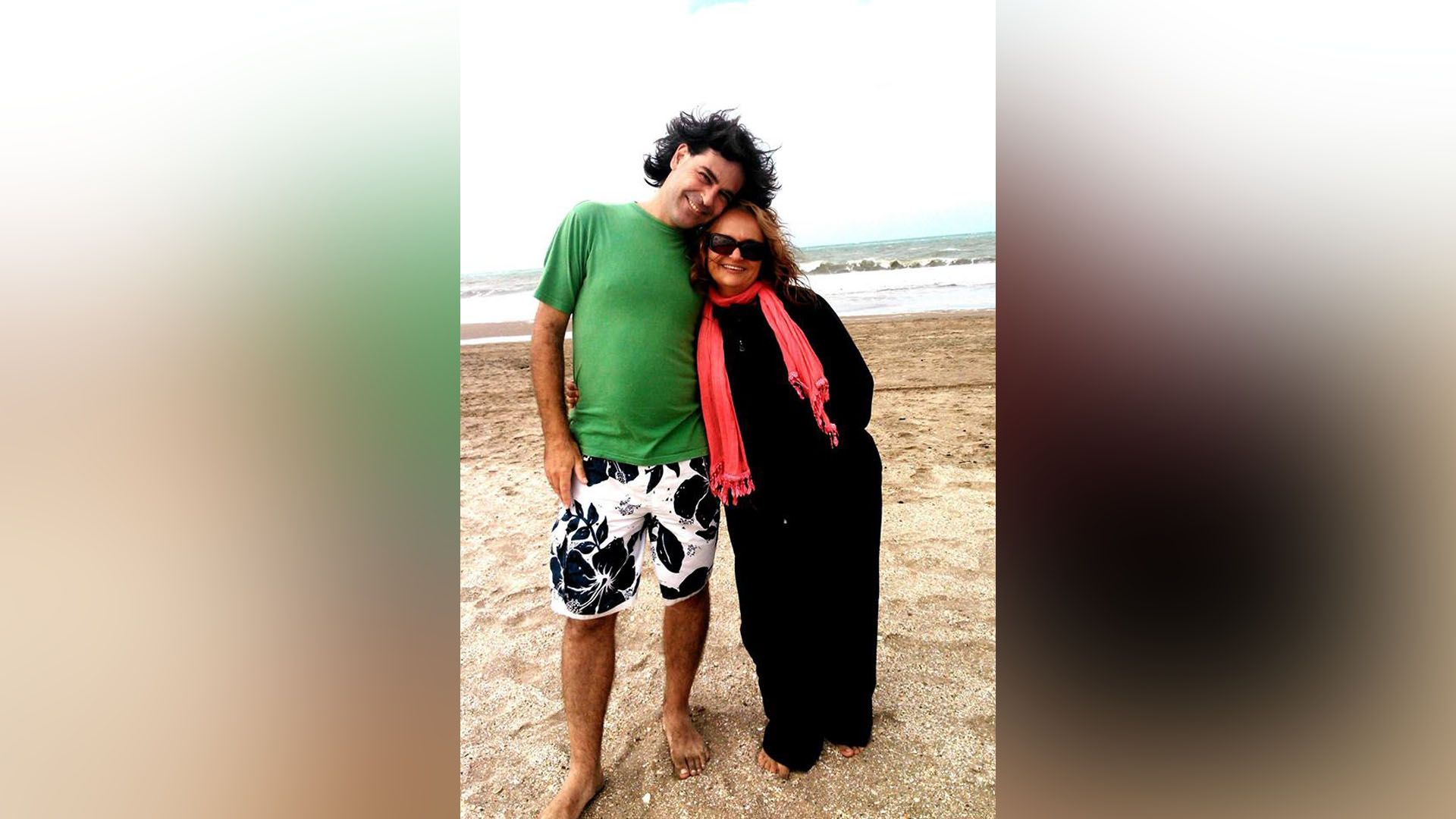 Junto a Silvia Piceda, la mujer con la que Sebastián formó, por primera vez, una familia.