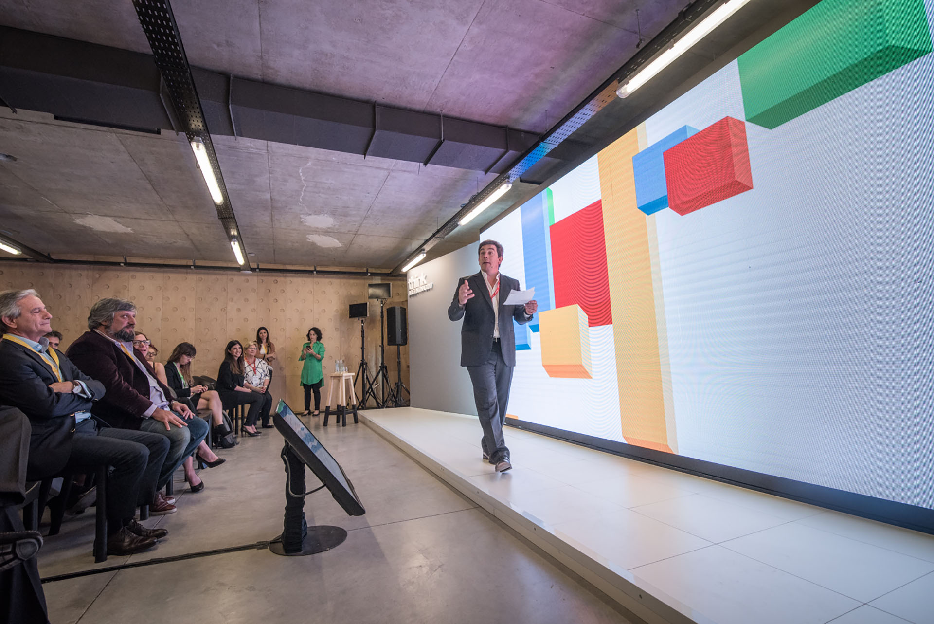 Procaccini mencionó, entre otras iniciativas de la empresa, a Google Primer, una plataforma de capacitación gratuita para ayudar a estudiantes y emprendedores a desarrollar habilidades digitales básicas (Guillermo Llamos)
