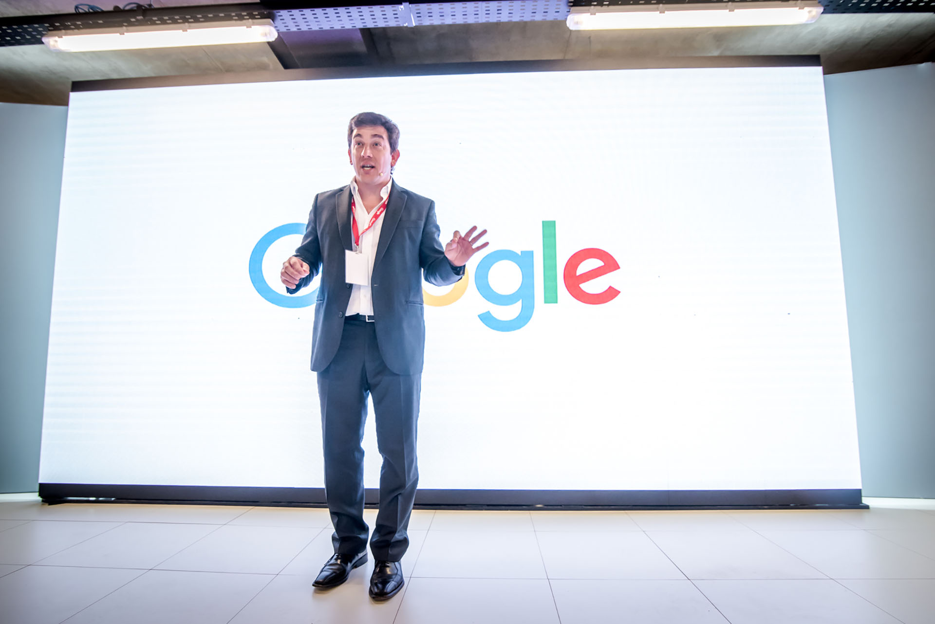 Federico Procaccini, director general de Google Argentina, en el evento que se hizo por los 10 años de la compañía en Argentina.