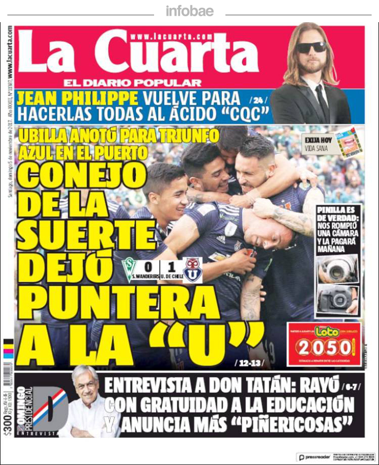 La Cuarta, Chile, 5 de noviembre de 2017 | Junín al Minuto La Cuarta, Chile, 5 de noviembre de 2017 | Junín al Minuto
