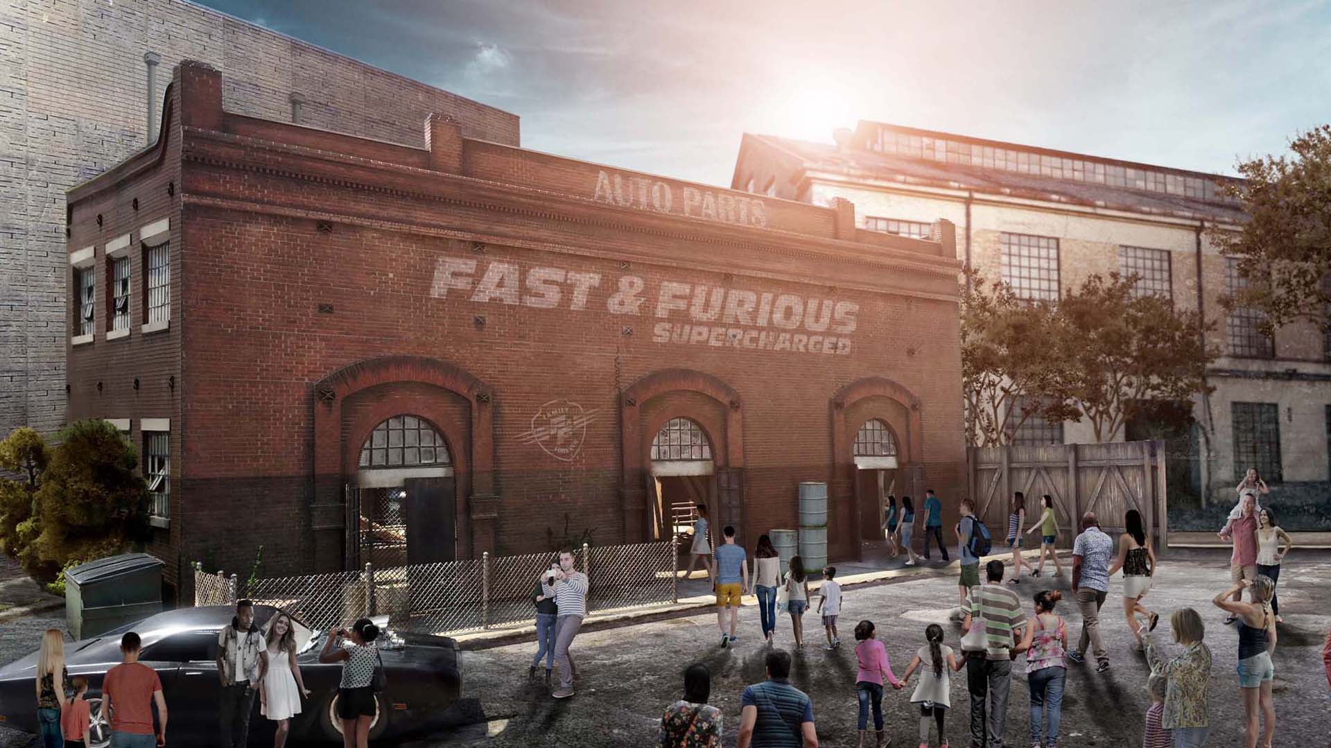 La nueva atracción de Universal Orlando, Fast & Furious – Supercharged en escenarios reales.