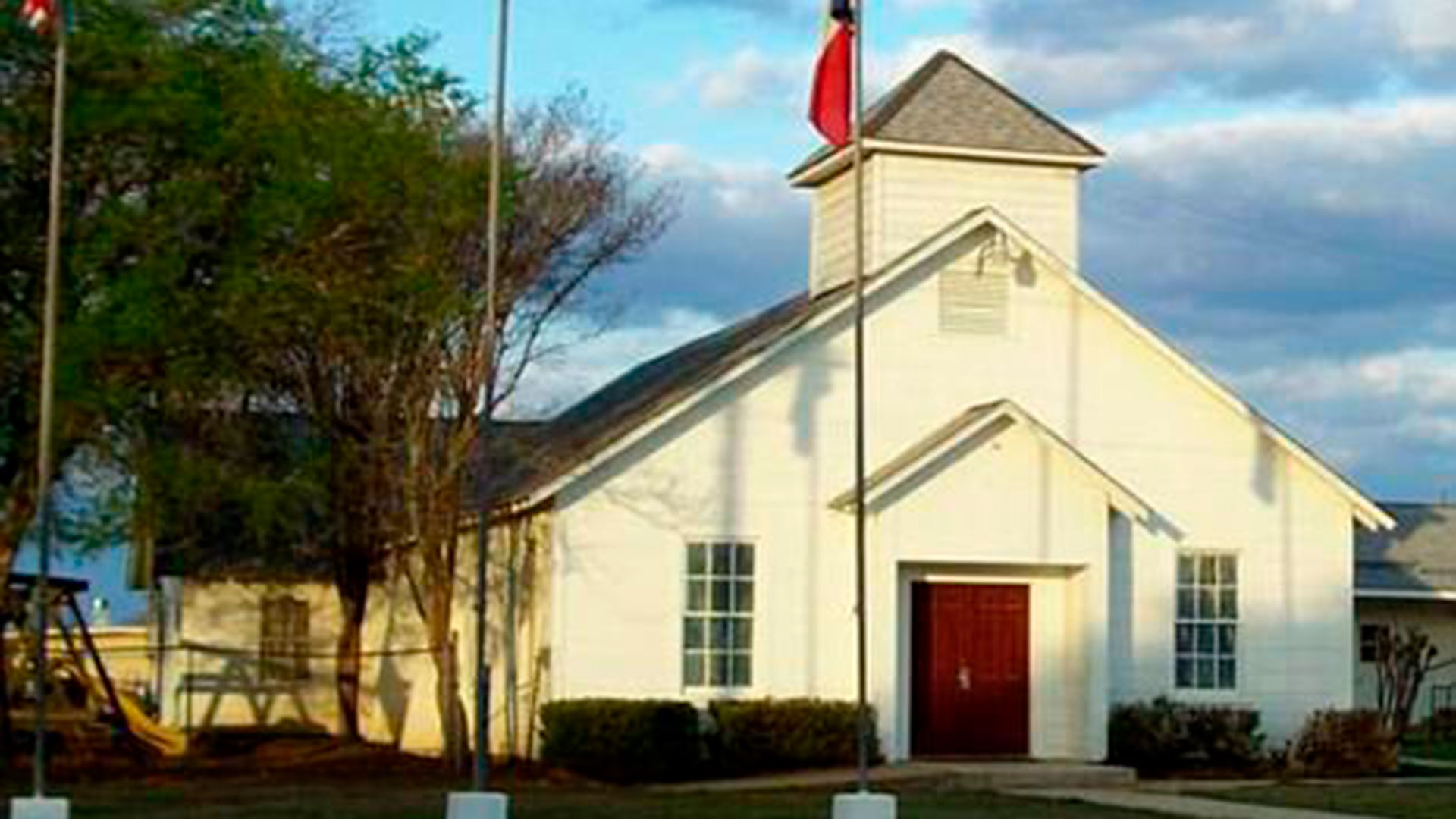 La Primer Iglesia Bautista de Sutherland Springs donde ocurrió la masacre
