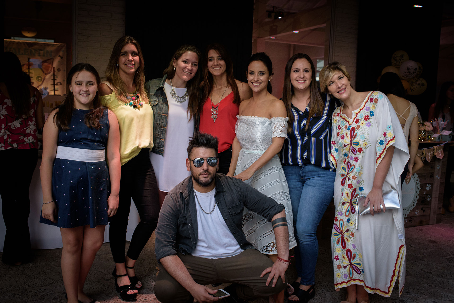 Los amigos de Corrientes de la bailarina no se perdieron los festejos.