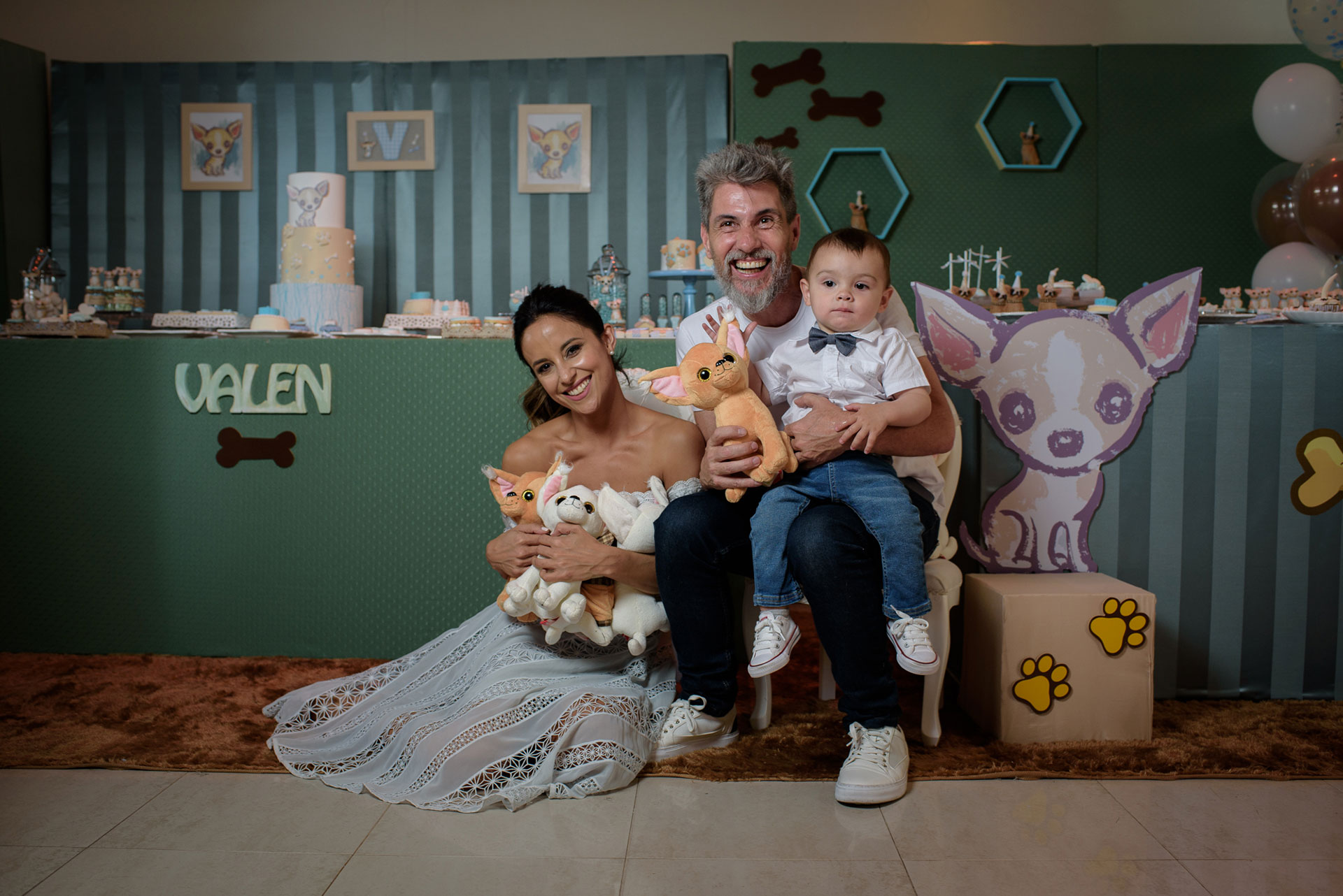 Lourdes Sánchez y el Chato Prada festejaron el primer añito de su hijo Valentín con una gran celebración en el Tattersall de Palermo para más de cien invitados