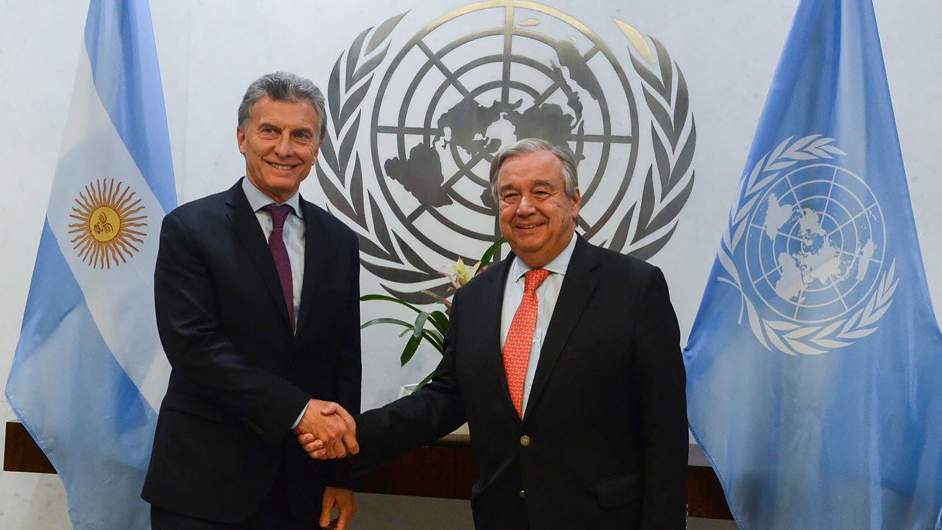 Mauricio Macri y Antonio Guterres (@mauriciomacri)