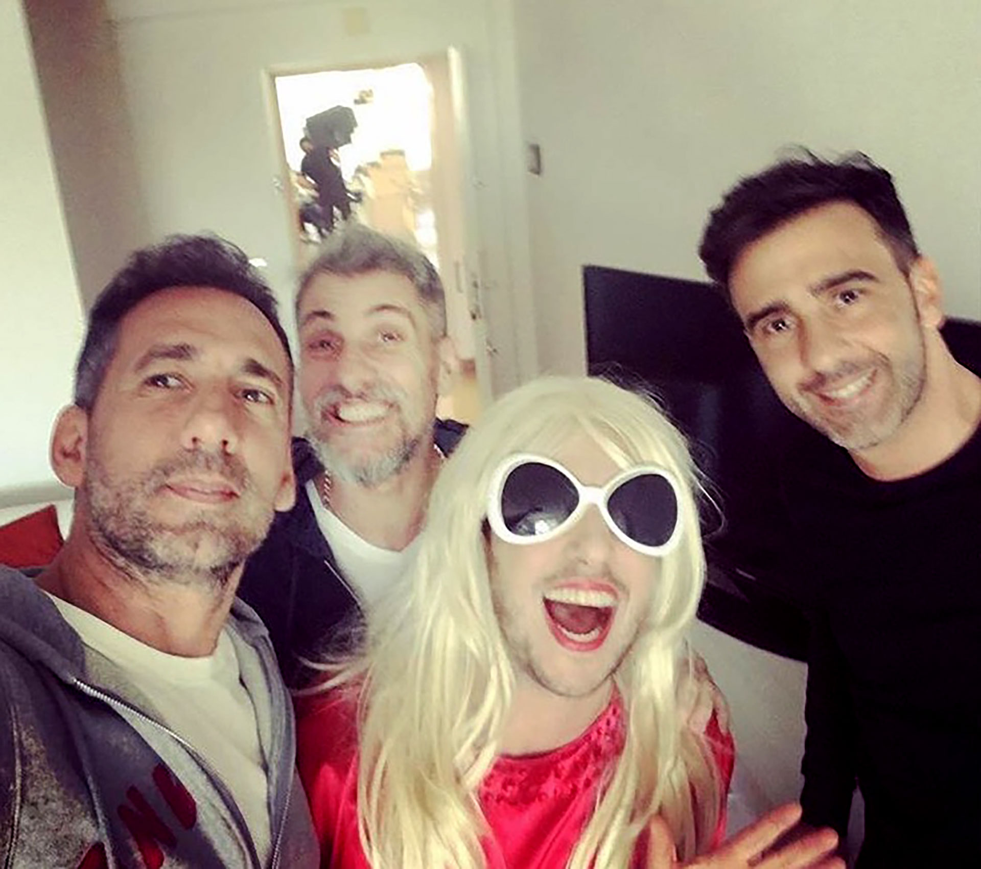 Estelita junto a Federico Hoppe, Pablo Prada y Ezequiel Corbo, socios en DABOPE