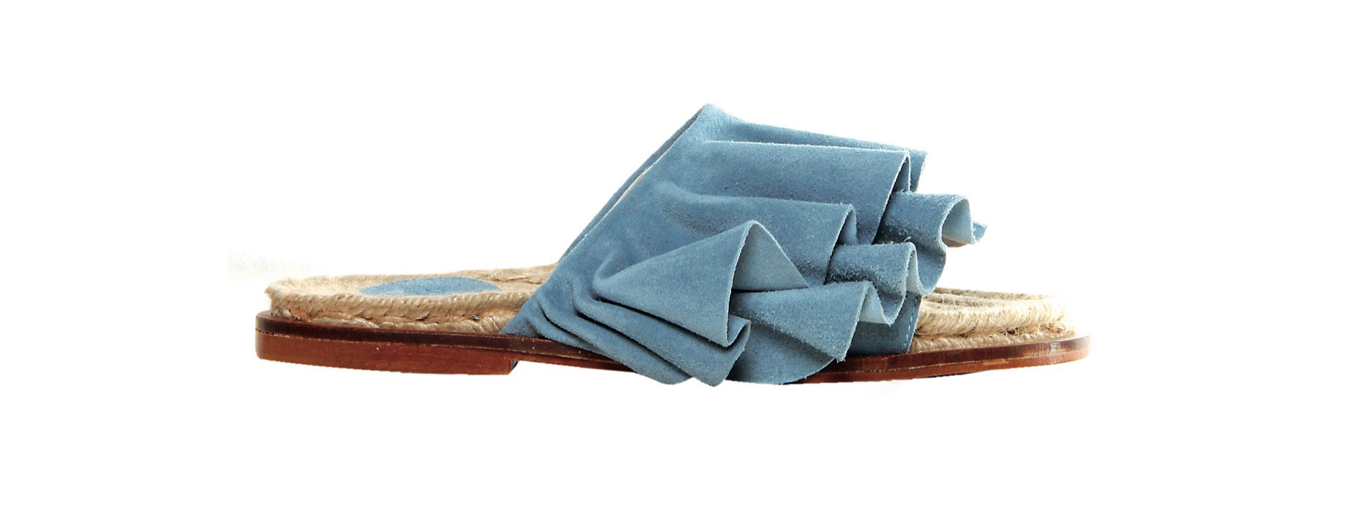 Chatas con volados de gamuza ($ 3.790, Sarkany).