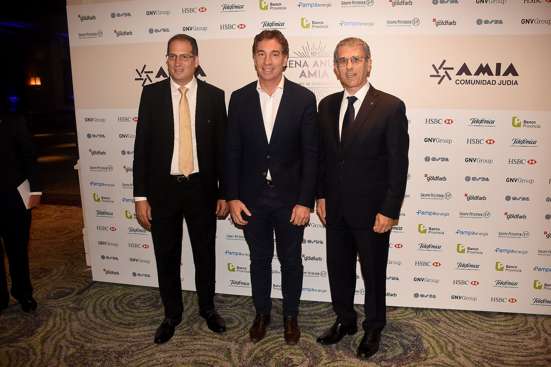 Darío Curiel junto al vicejefe de Gobierno porteño, Diego Santilli, y Agustín Zbar