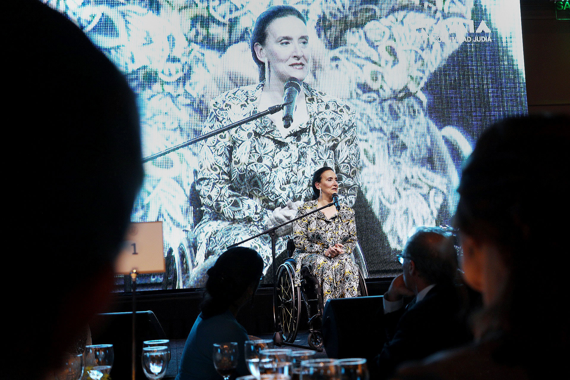 El discurso de Gabriela Michetti. Durante la noche se presentó el proyecto “Testimonio contemporáneo”, una original y selecta colección de serigrafías de seis artistas locales, quienes aportaron su creatividad y generosidad al servicio de un fin solidario. Liliana Porter, Eduardo Stupia, Guillermo Kuitca, Pablo Siquier, Nicola Costantino y Jorge Macchi permitieron generar un nuevo proyecto de recaudación de fondos, que se dio a conocer durante la velada