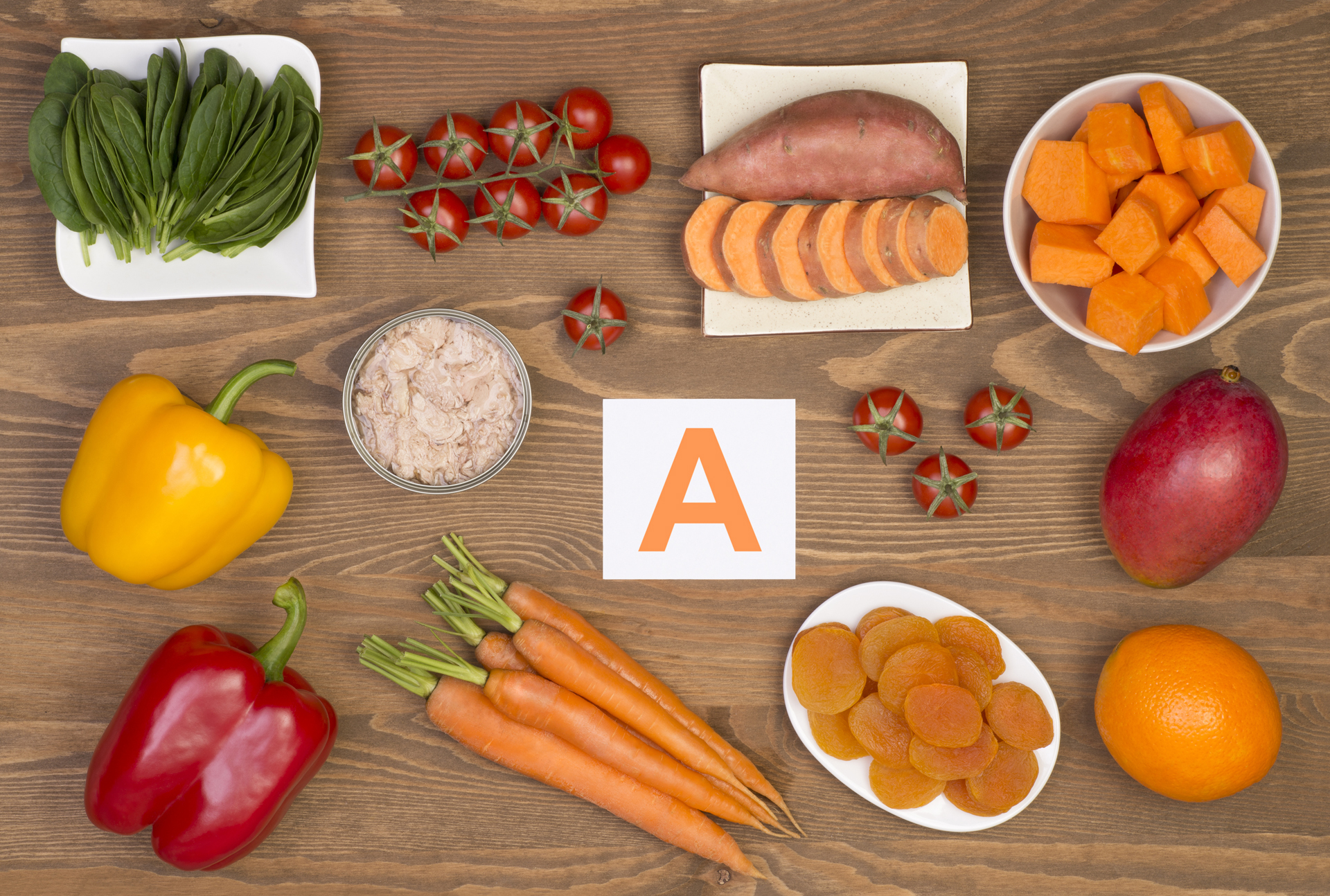 La Vitamina A se encuentra en todos los vegetales y frutas de colores, rojo, naranja y amarillo (Getty Images)