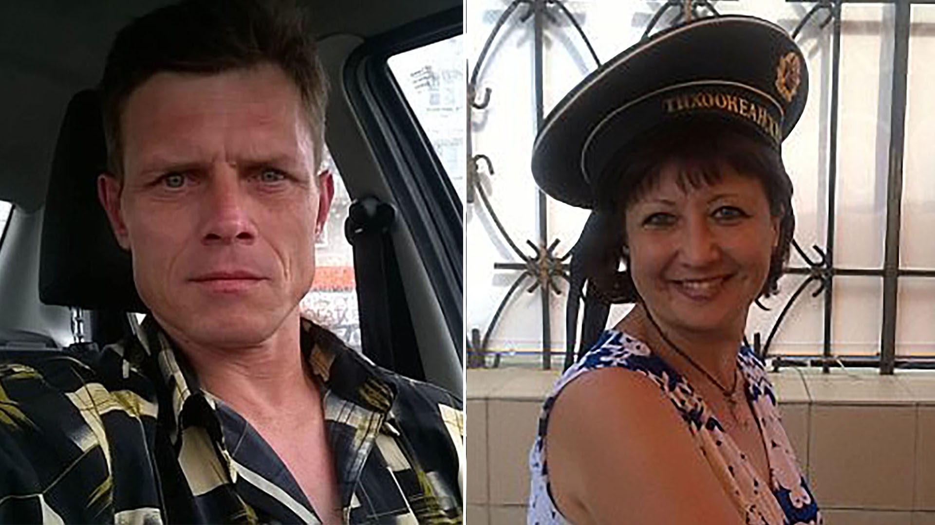 Anatoly Ezhkov e Irina Gonchar, atacante y víctima de un episodio que sacude a Rusia.