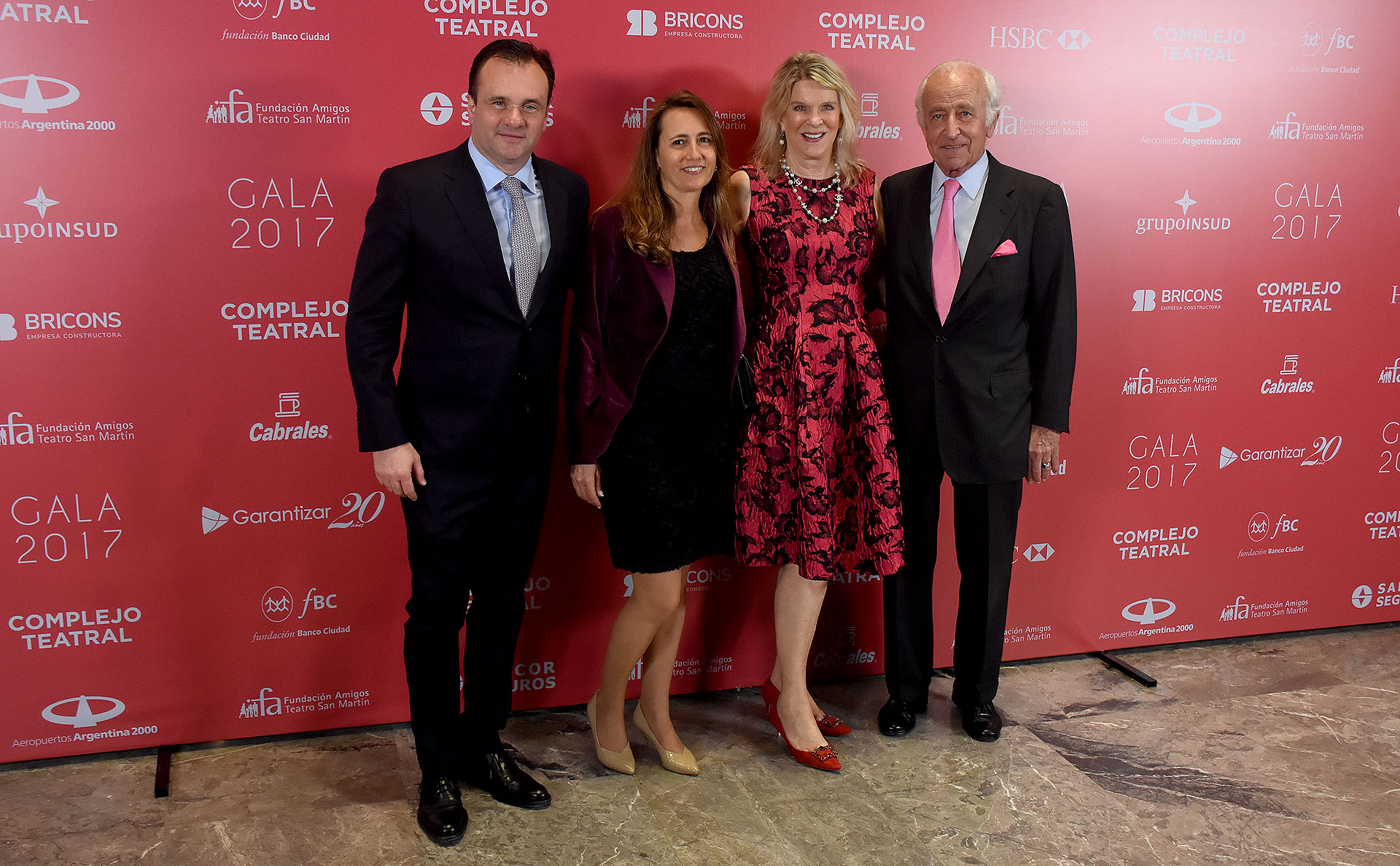 Juan Pablo y Magdalena Maglier junto a Eva y Santiago Soldati