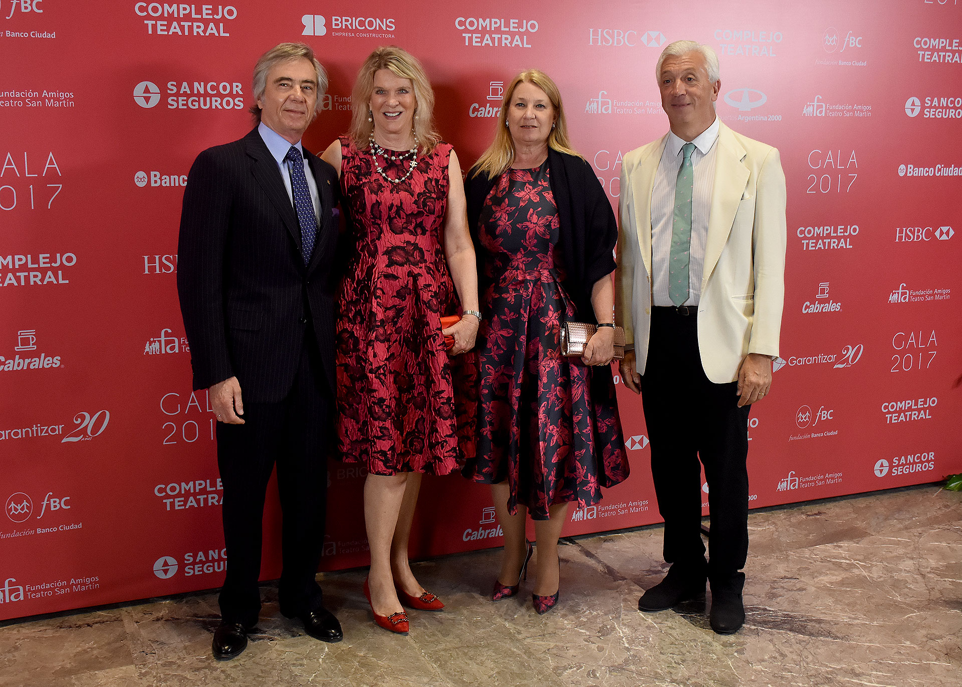 Charlie Blaquier, Eva Soldati, María Taquini de Blaquier e Ignacio Miguens