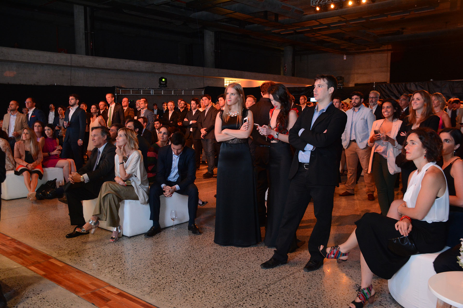 Esperando la premiación en la gala