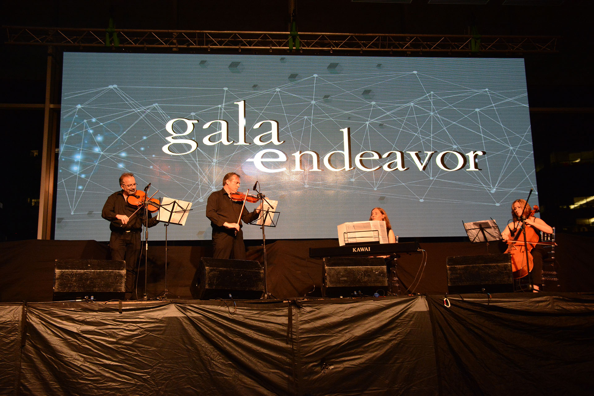 Música antes de la entrega de premios