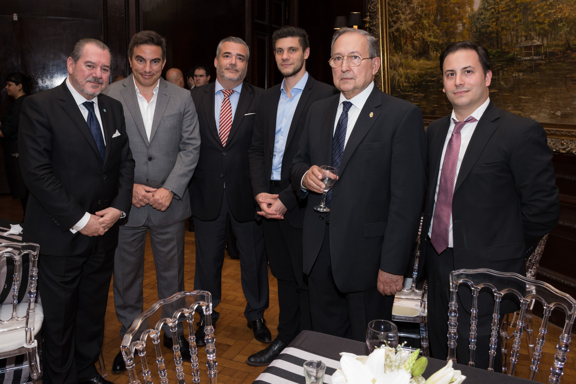 Mario Montoto, Alejandro Itzcovich Griot, director nacional de la policía de Seguridad Aeroportuaria, Maximiliano Papay, Finint, Martín Siracusa subsecretario de Gestión Administrativa Ministerio de Seguridad, Ricardo Spadaro y Ramiro Gómez Riera (Martín Rosenzveig)