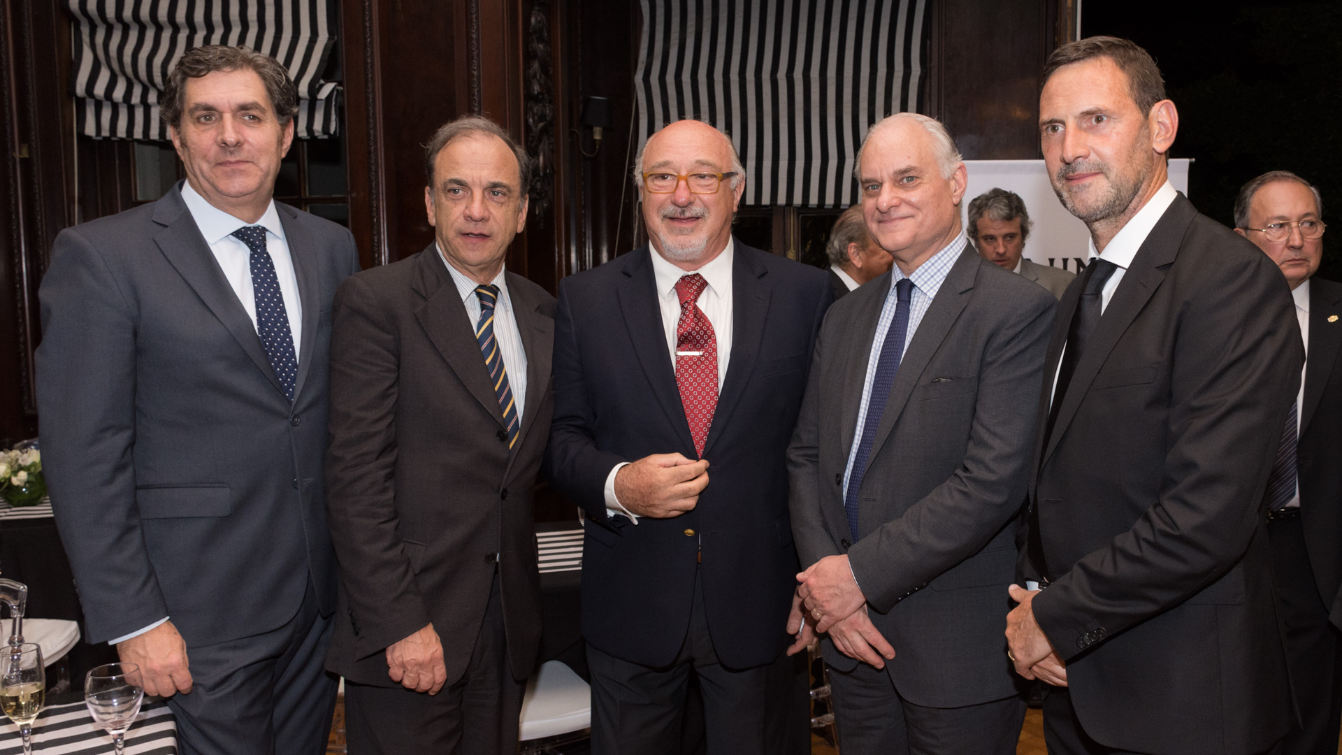 Juan Carlos Gemignani, juez de la Cámara Federal de Casación, Raúl Plee, Julio Federik, abogado penalista y Julio Ferrari Freyre ministro Representación Especial para asuntos de terrorismo