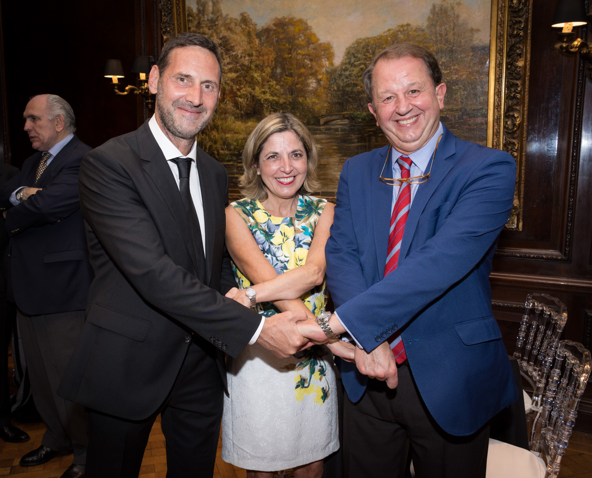 Juan Félix Marteau, Inmaculada Calderon esposa de Javier Martinez Sanchis Sanchis, asesor legal del Directorio Ejecutivo del Comité contra el Terrorismo del Consejo de Seguridad de las Naciones Unidas. New York City. USA