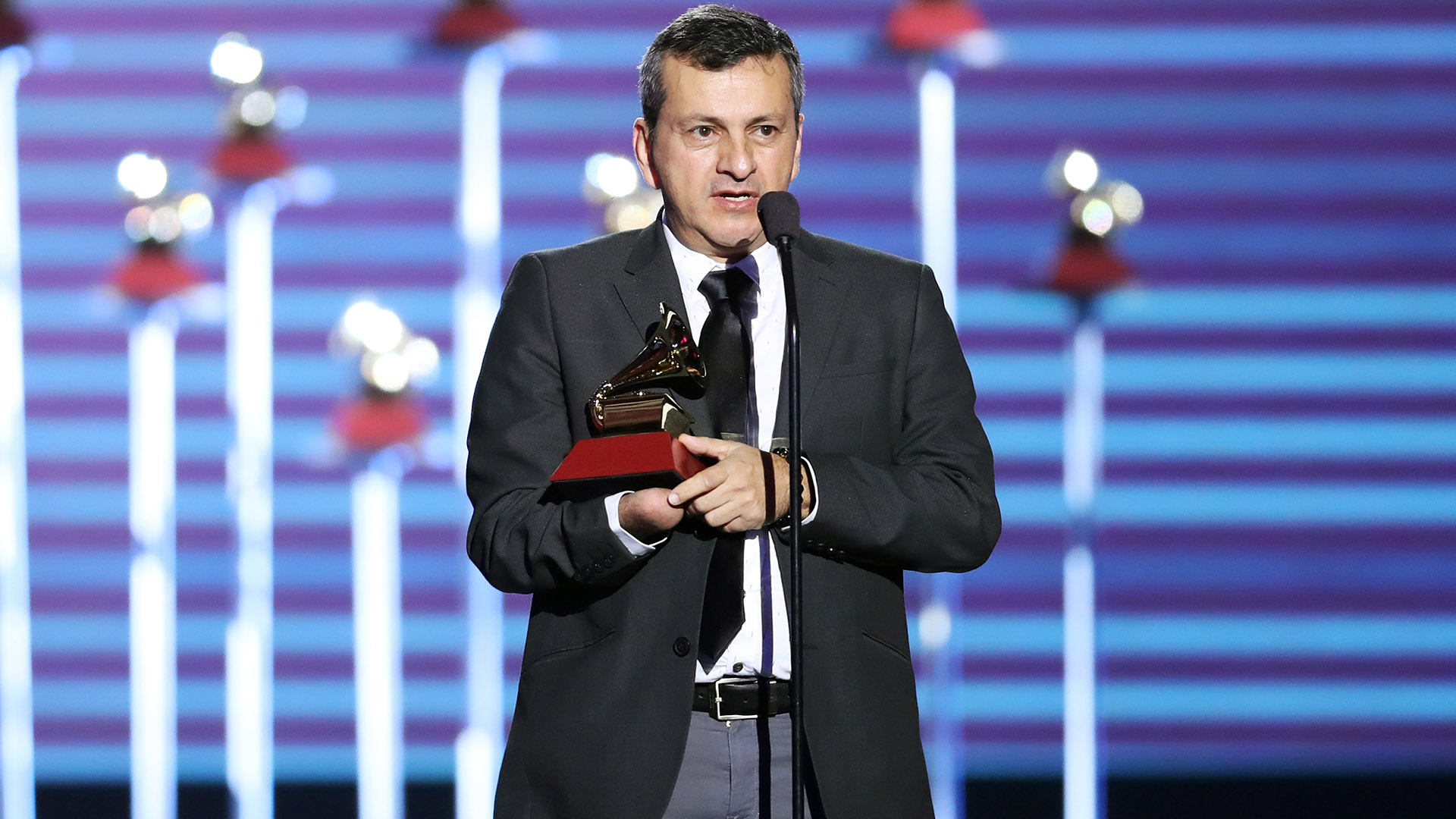 Carlos Chaves recibió una distinción por el disco “Música De Compositores Costarricenses Vol. 2” (Rich Polk/Getty Images)
