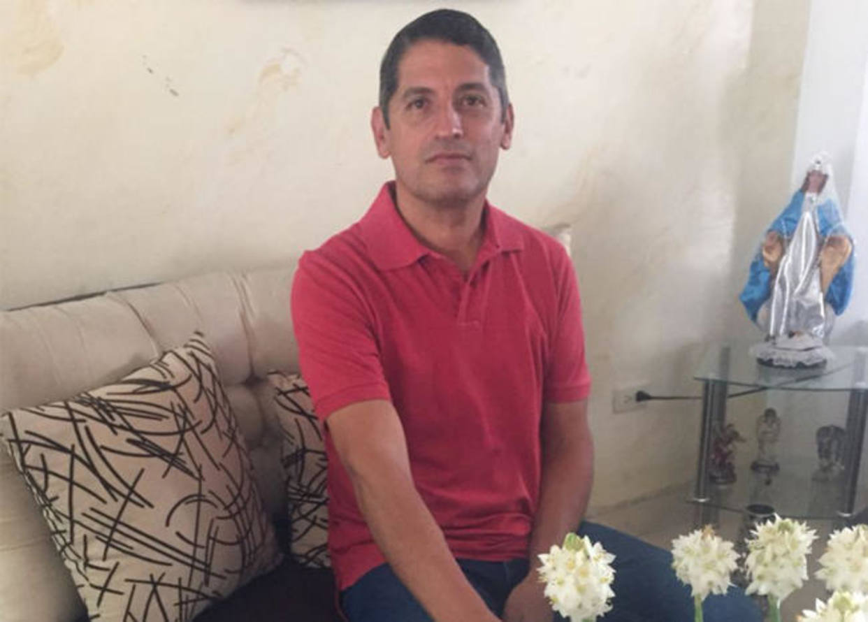 Orlando Delgado, liberado por el grupo terrorista.